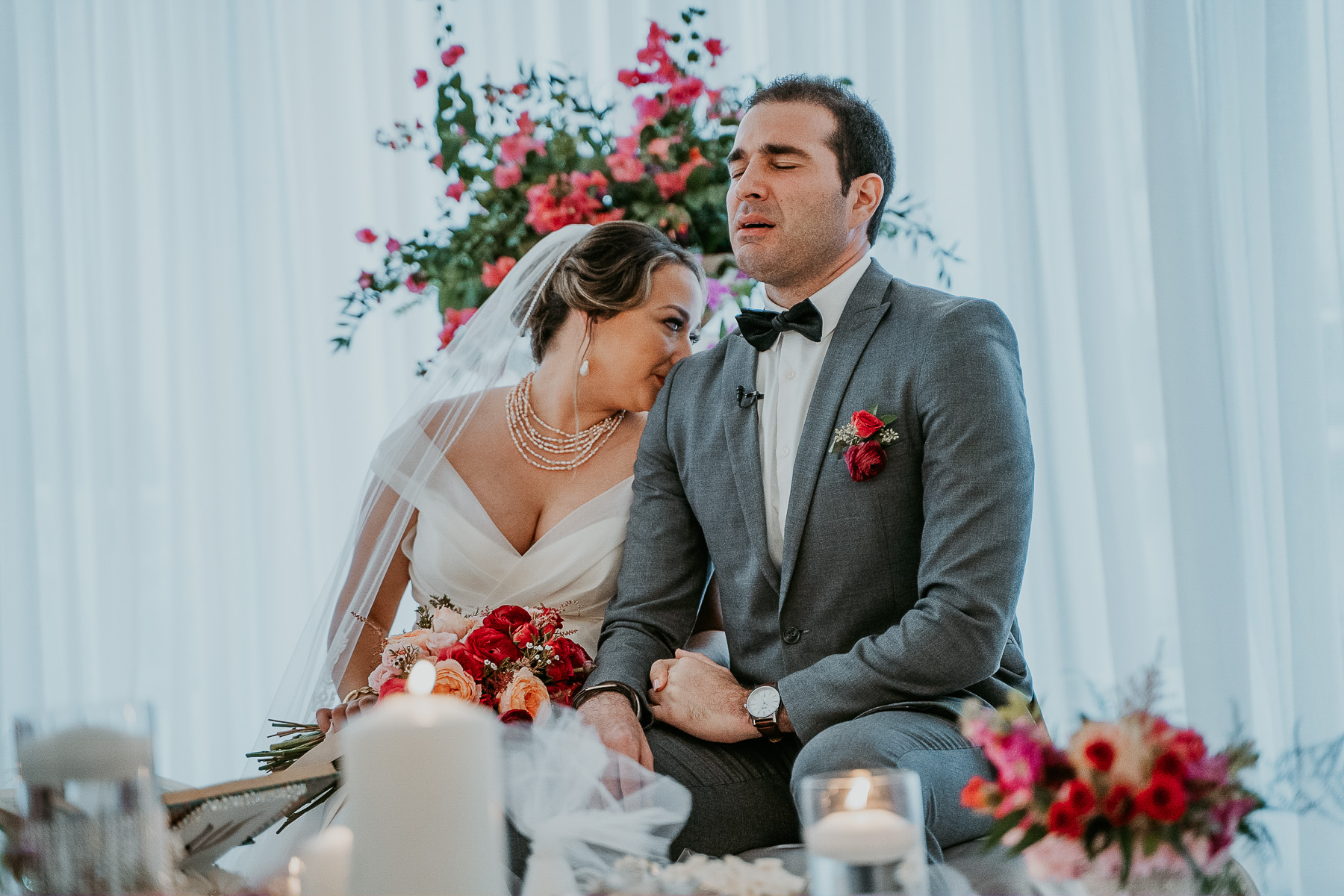 Bride and groom at Persina Wedding in Rio Grande