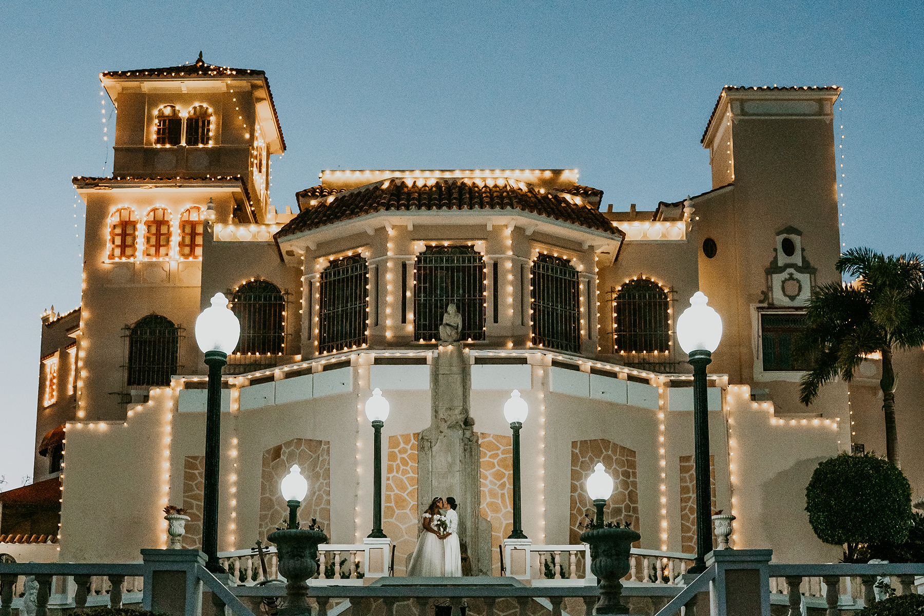 A Magical LGBTQ+ Wedding at Castillo Serrallés in Ponce