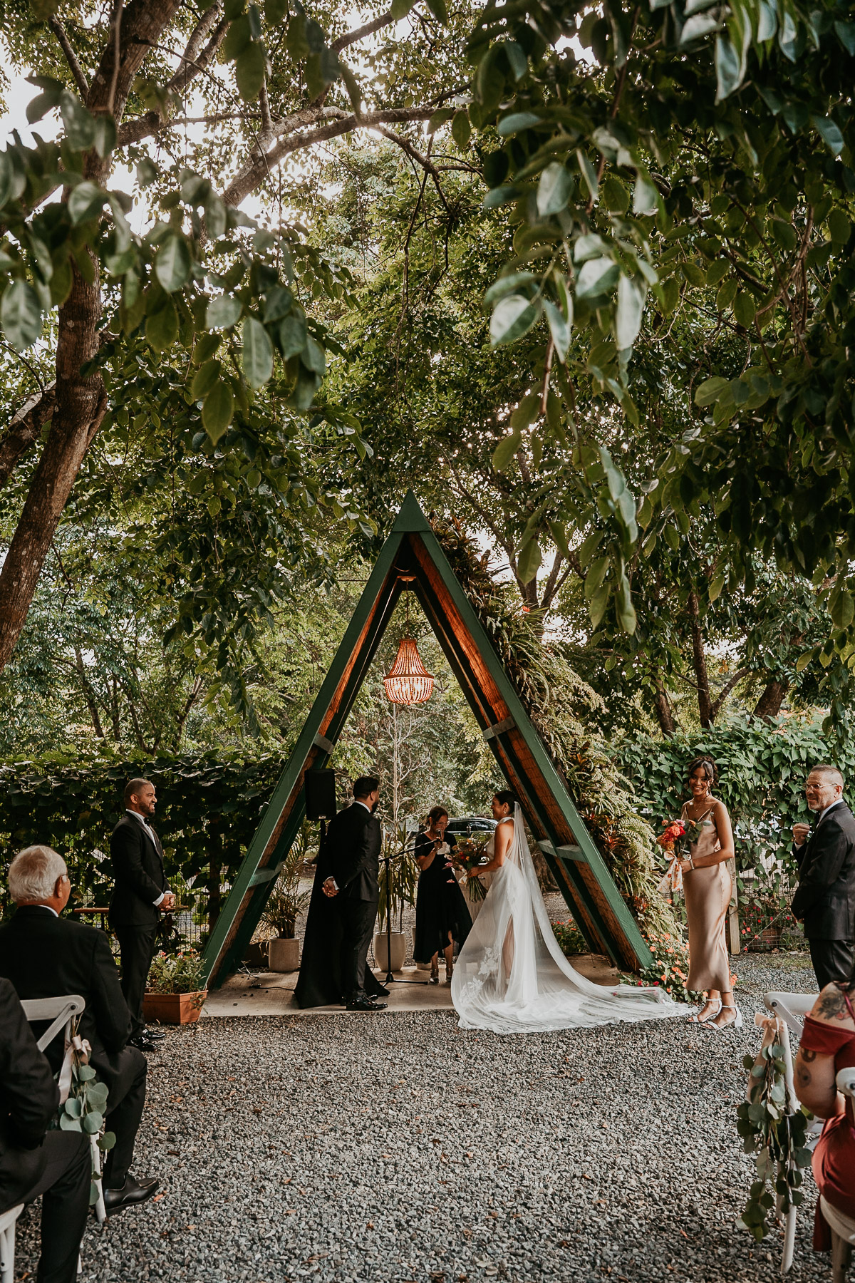 Ceremony on one of the top mountain wedding venues in puerto rico