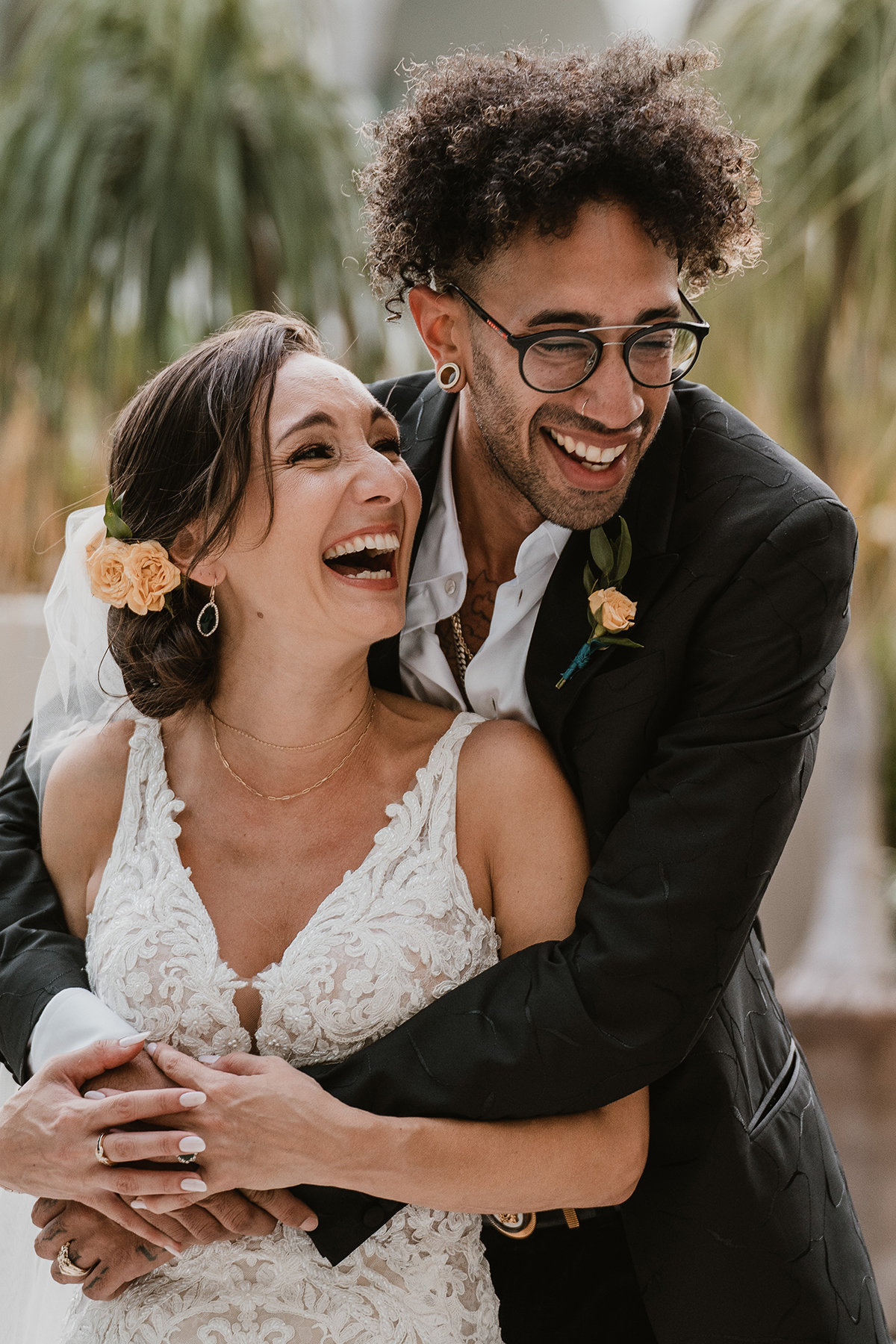 Puerto Rico Wedding Photographer captures couple laughing