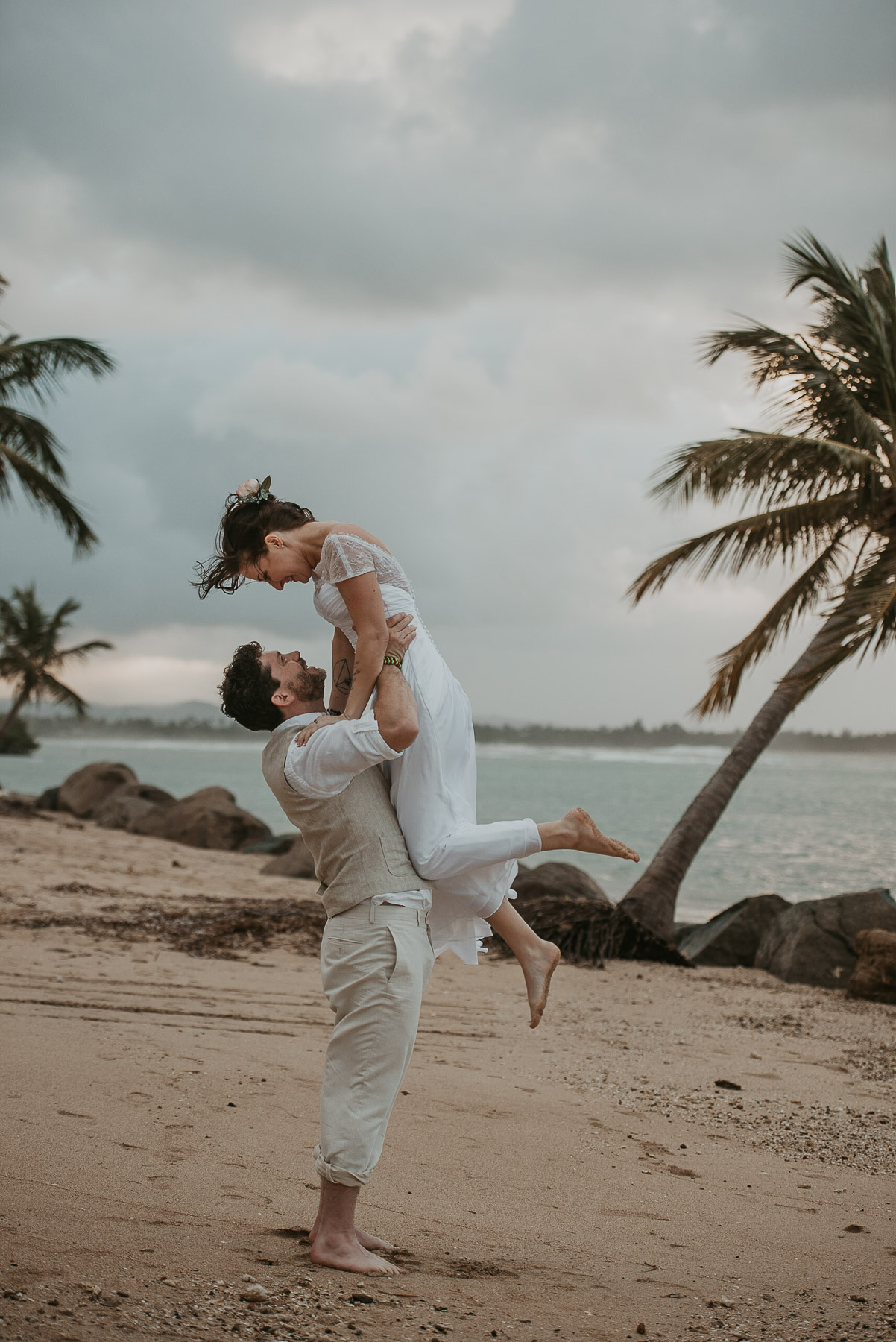 Beach Elopement Ceremony in Puerto Rico