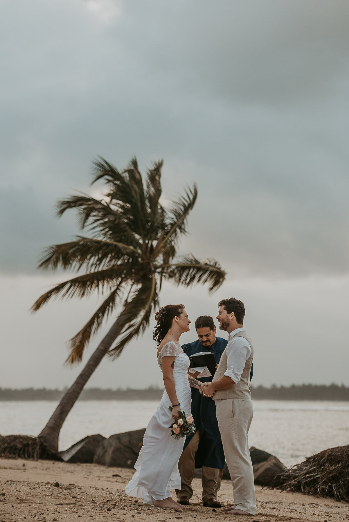 Beach Elopement Ceremony in Puerto Rico