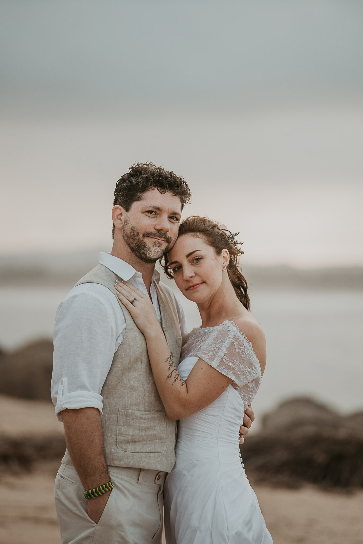 Bride and groom at Elopement in Puerto Rico