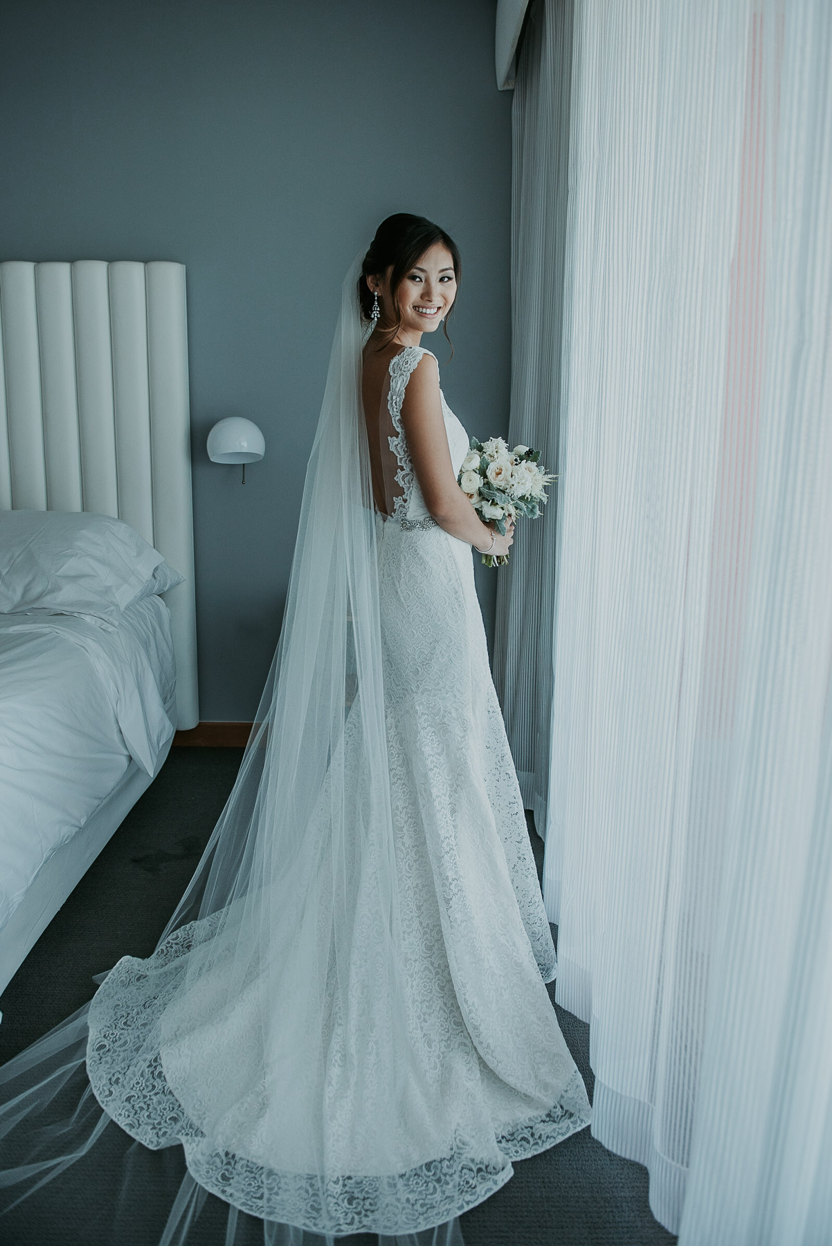 Portrait of the bride at La Concha Resort Wedding