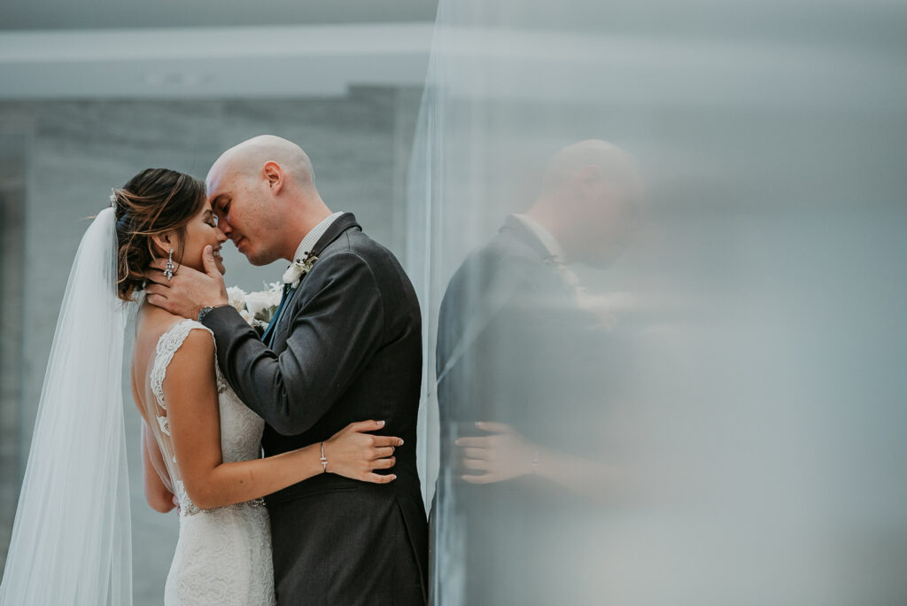 Bride and groom portraits at La Concha Resort Wedding