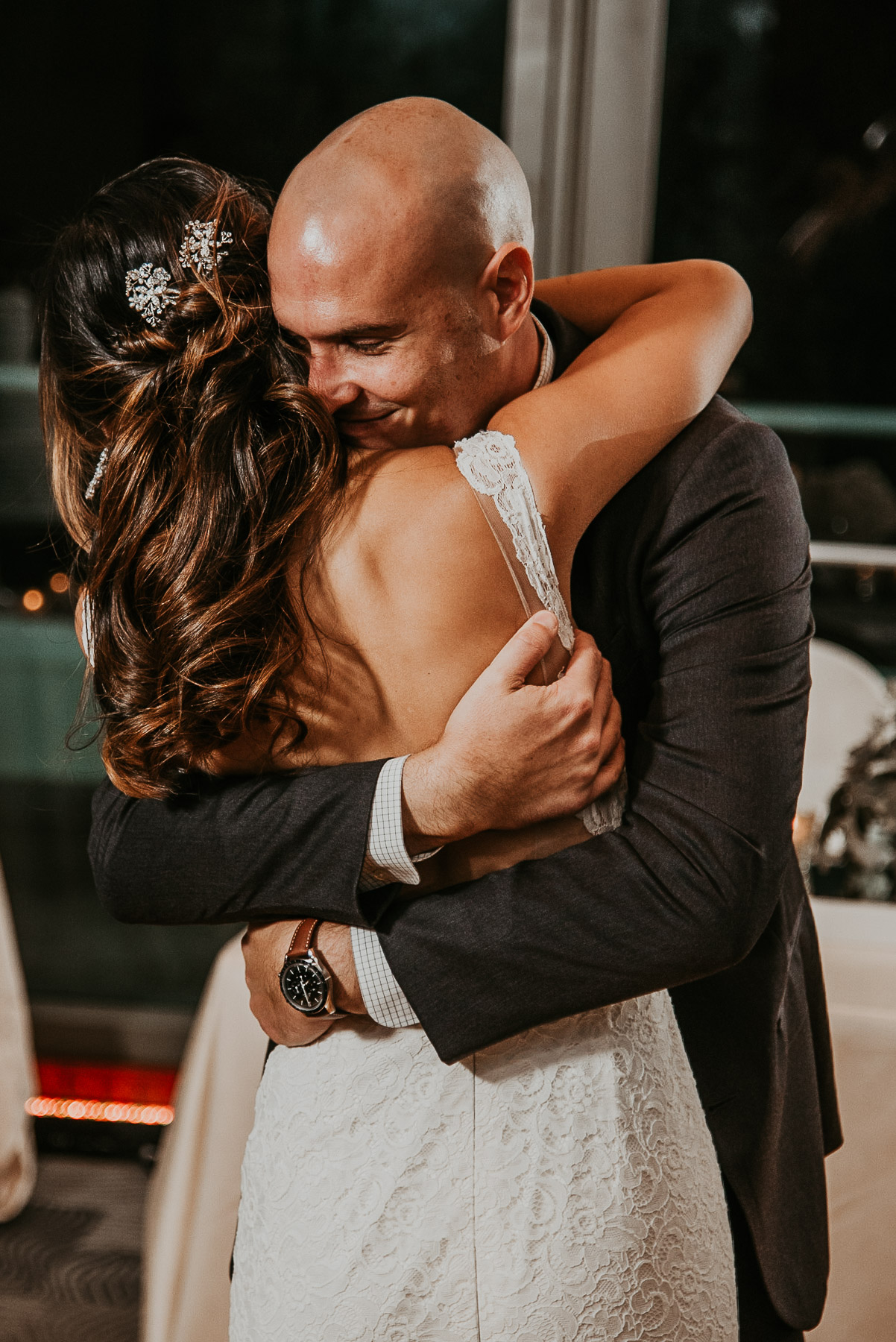 Bride and groom first dance at Salon Indigo at La Concha Wedding.