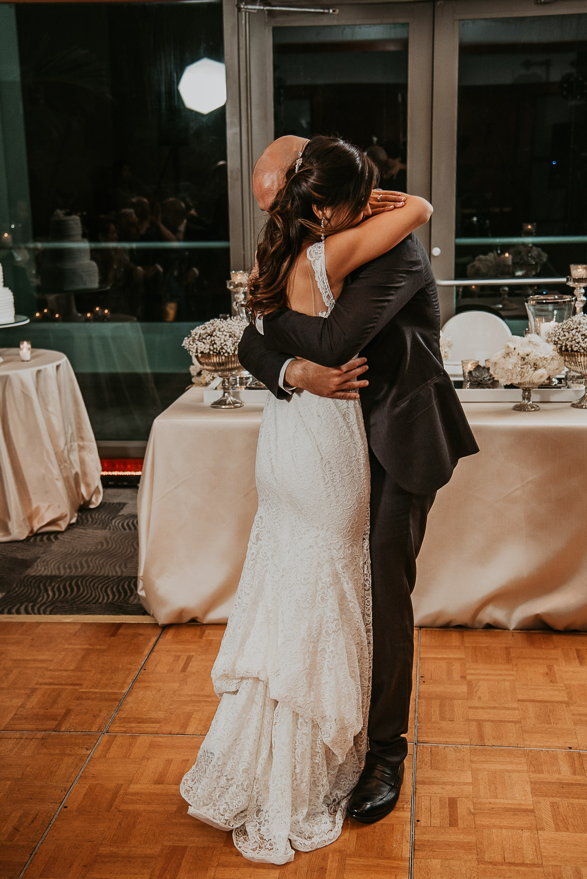 Bride and groom first dance at Salon Indigo at La Concha Wedding.