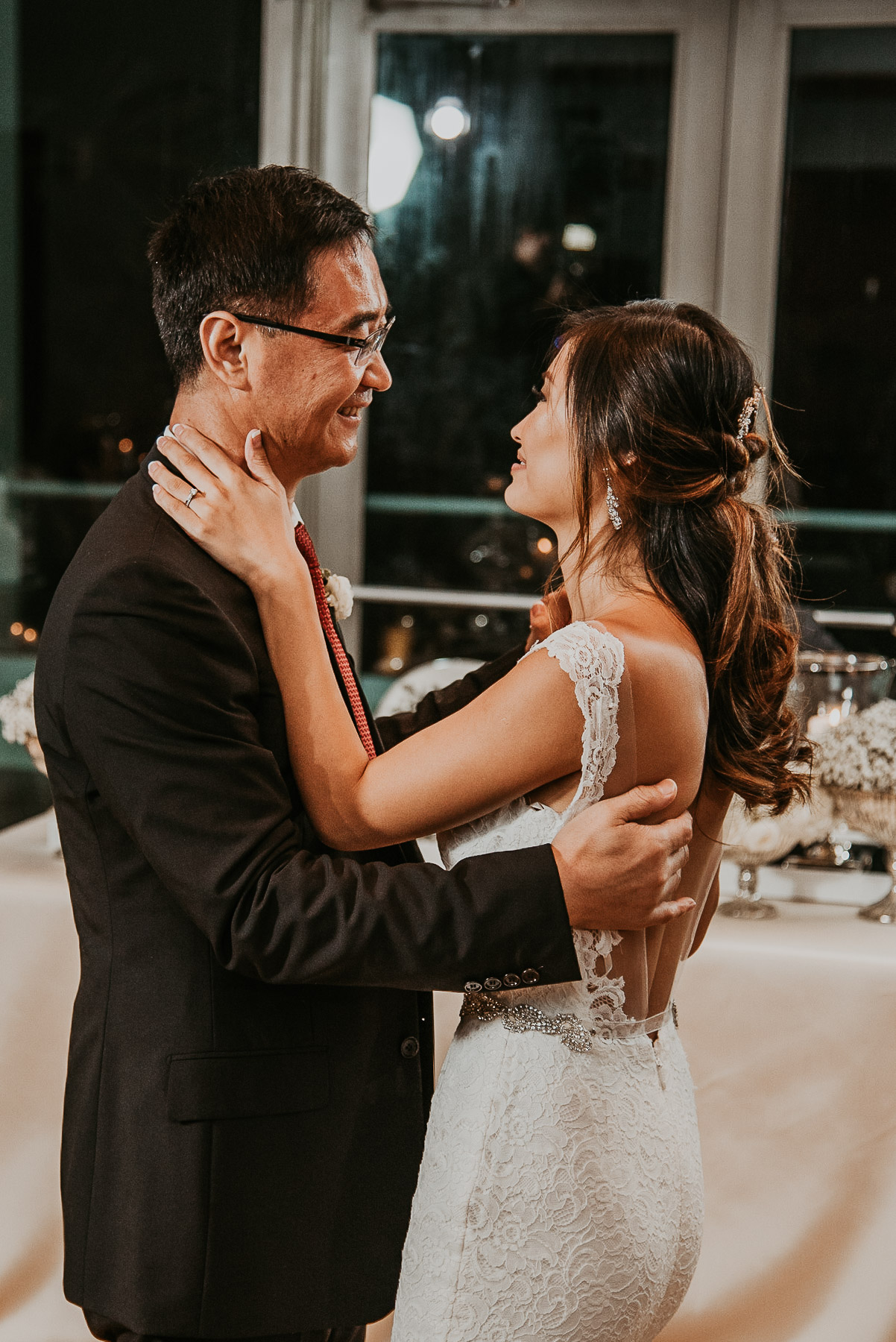 Bride and dad first dance at Salon Indigo at La Concha Wedding.