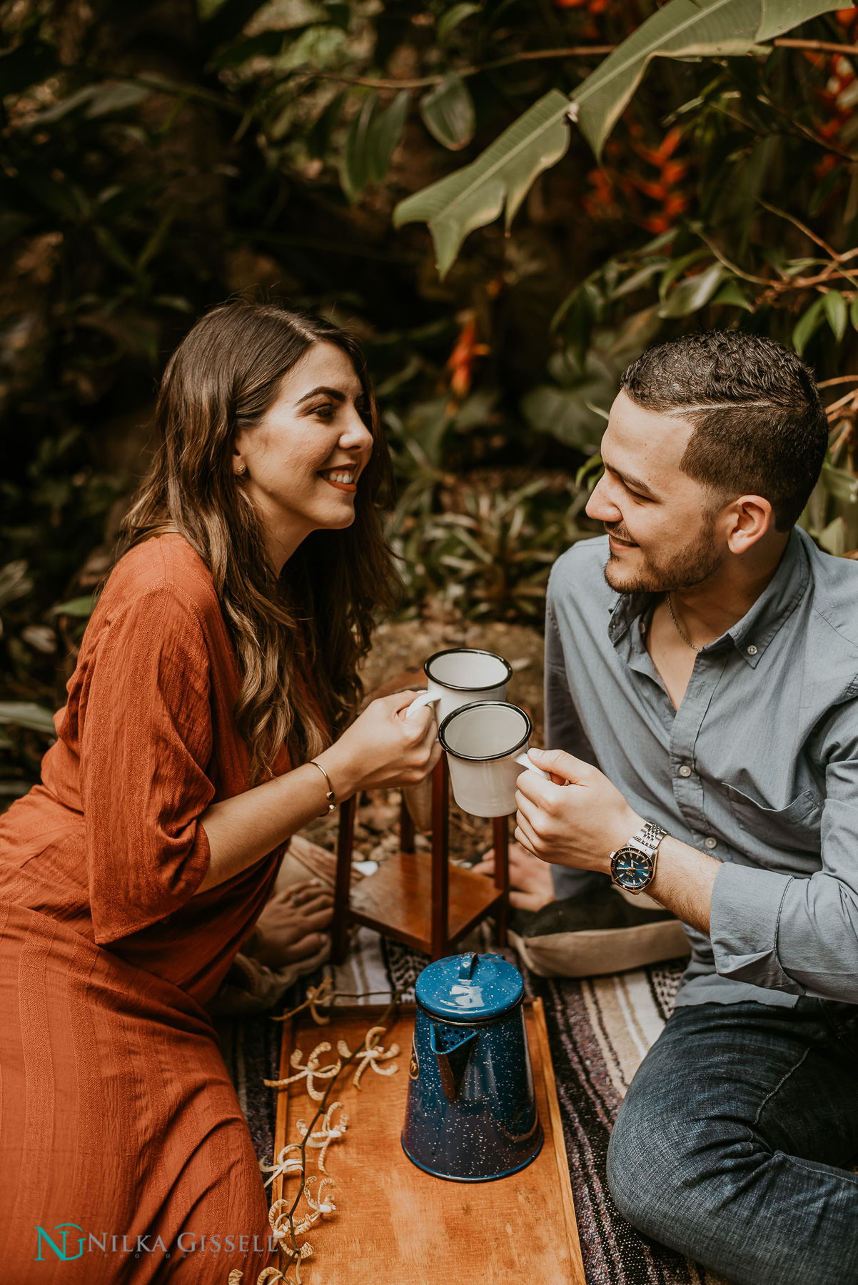 Cafe Nativo Coffee Themed Engagement Session in Puerto Rico