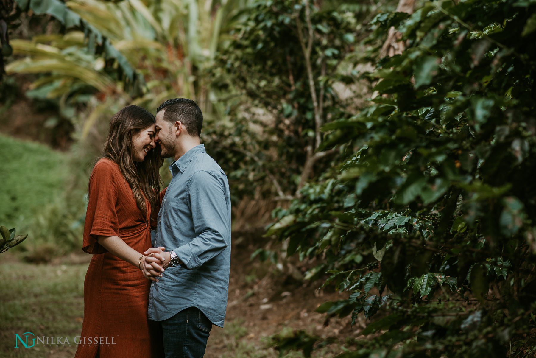 Cafe Nativo Coffee Themed Engagement Session in Puerto Rico