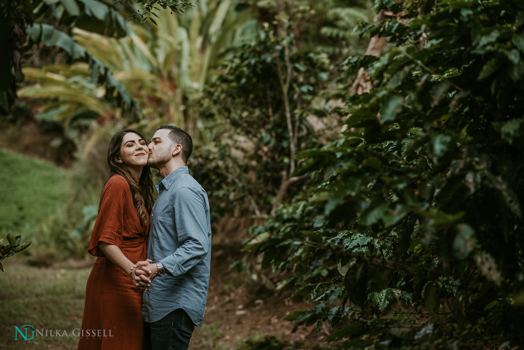 Cafe Nativo Coffee Themed Engagement Session in Puerto Rico