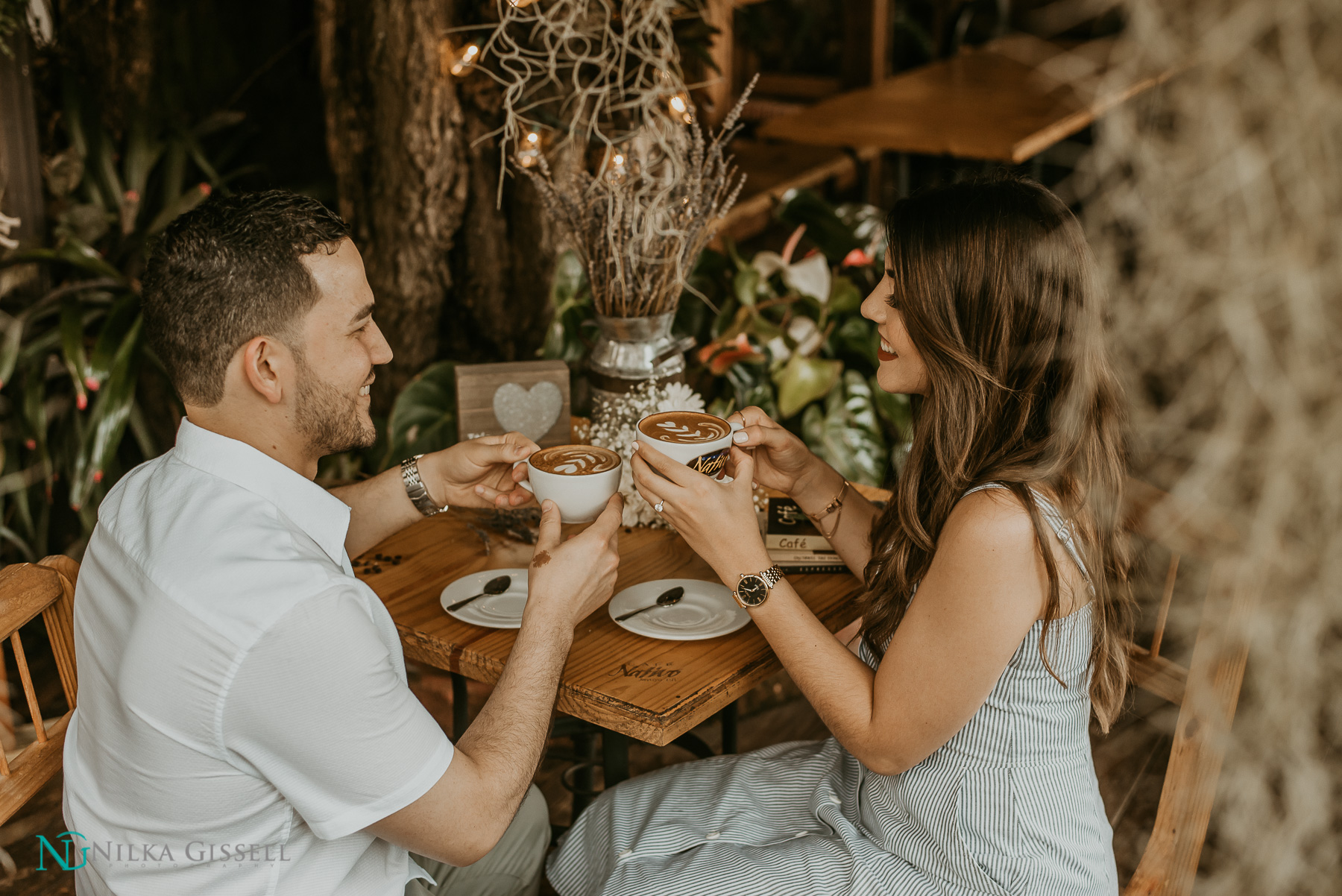 Cafe Nativo Coffee Themed Engagement Session in Puerto Rico