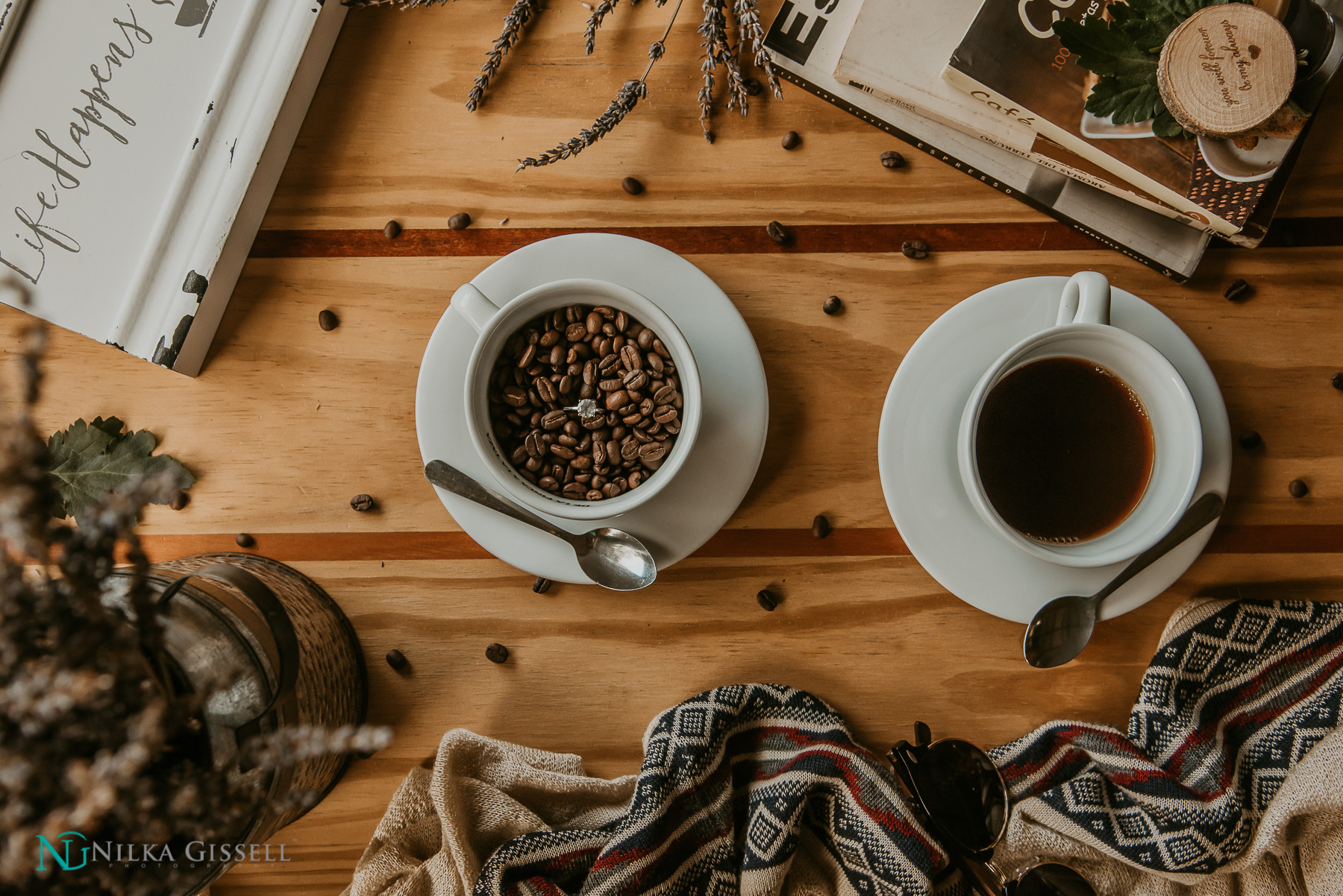 Cafe Nativo Coffee Themed Engagement Session in Puerto Rico