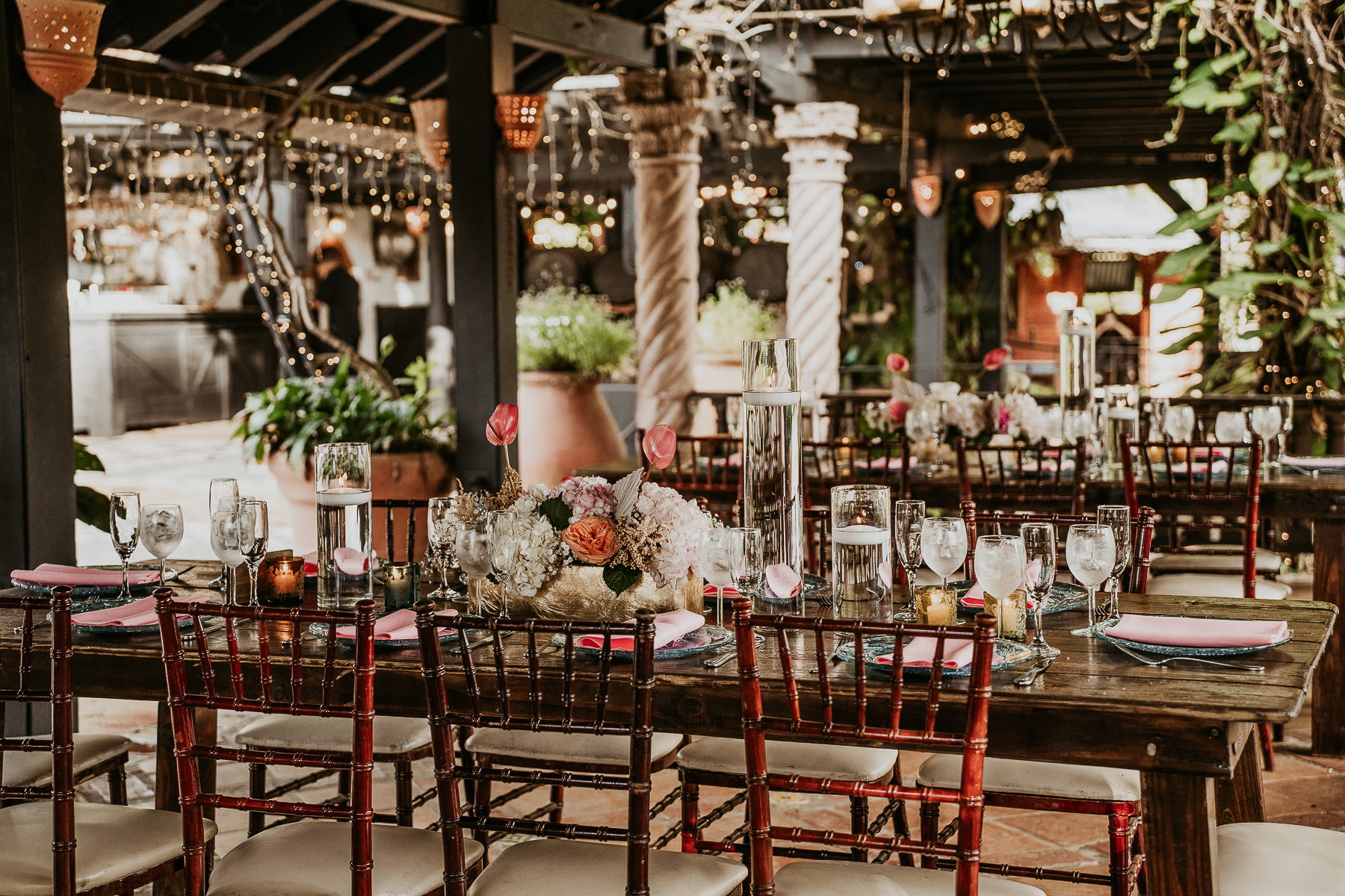 Wedding decor at Hacienda Siesta Alegre