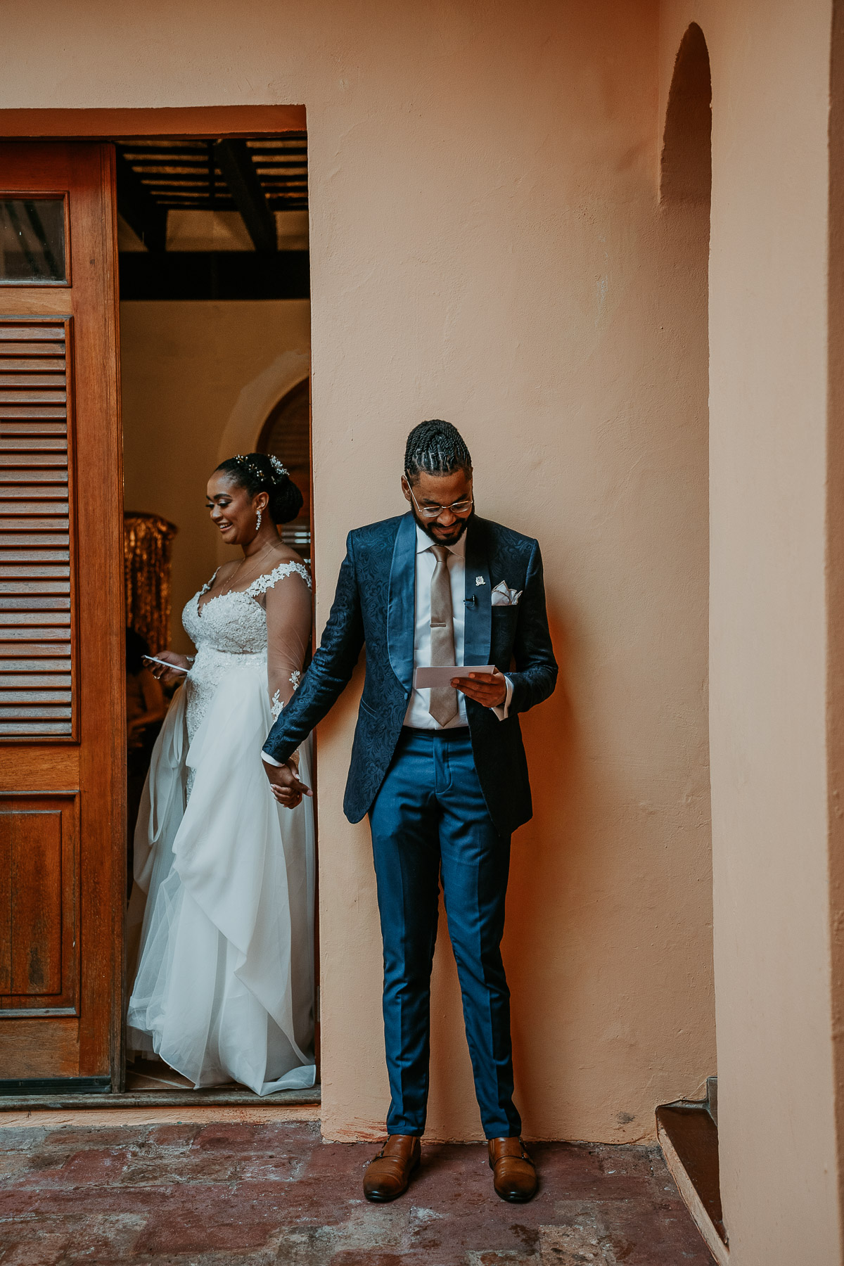 Bride and Groom’s First Touch at Casa de España Reception