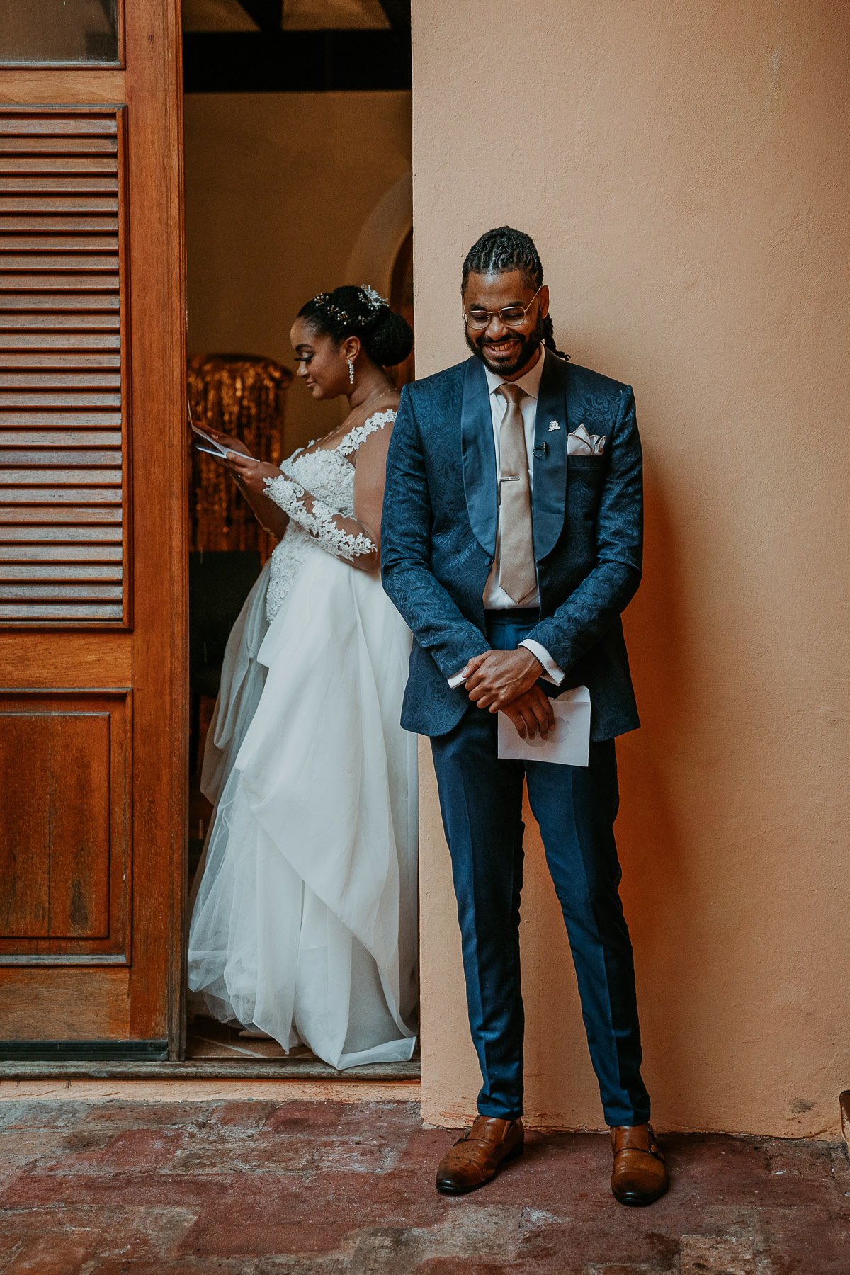 Bride and Groom’s First Touch at Casa de España Reception