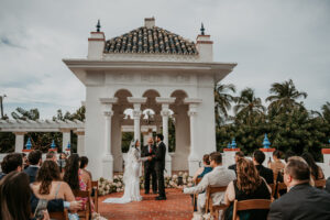 Small wedding ceremony at Casa de España overlooking Old San Juan
