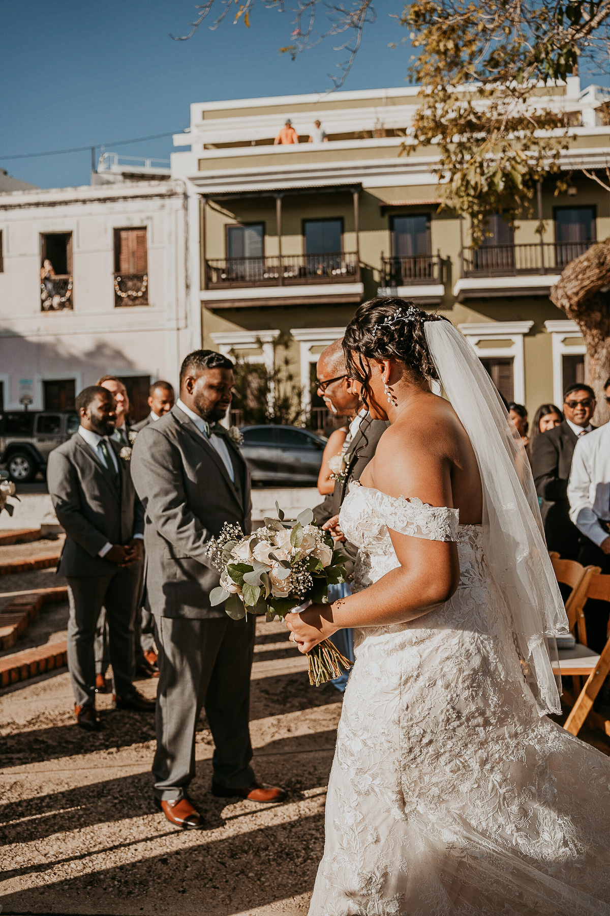 Wedding ceremony at La Rogativa Old San Juan