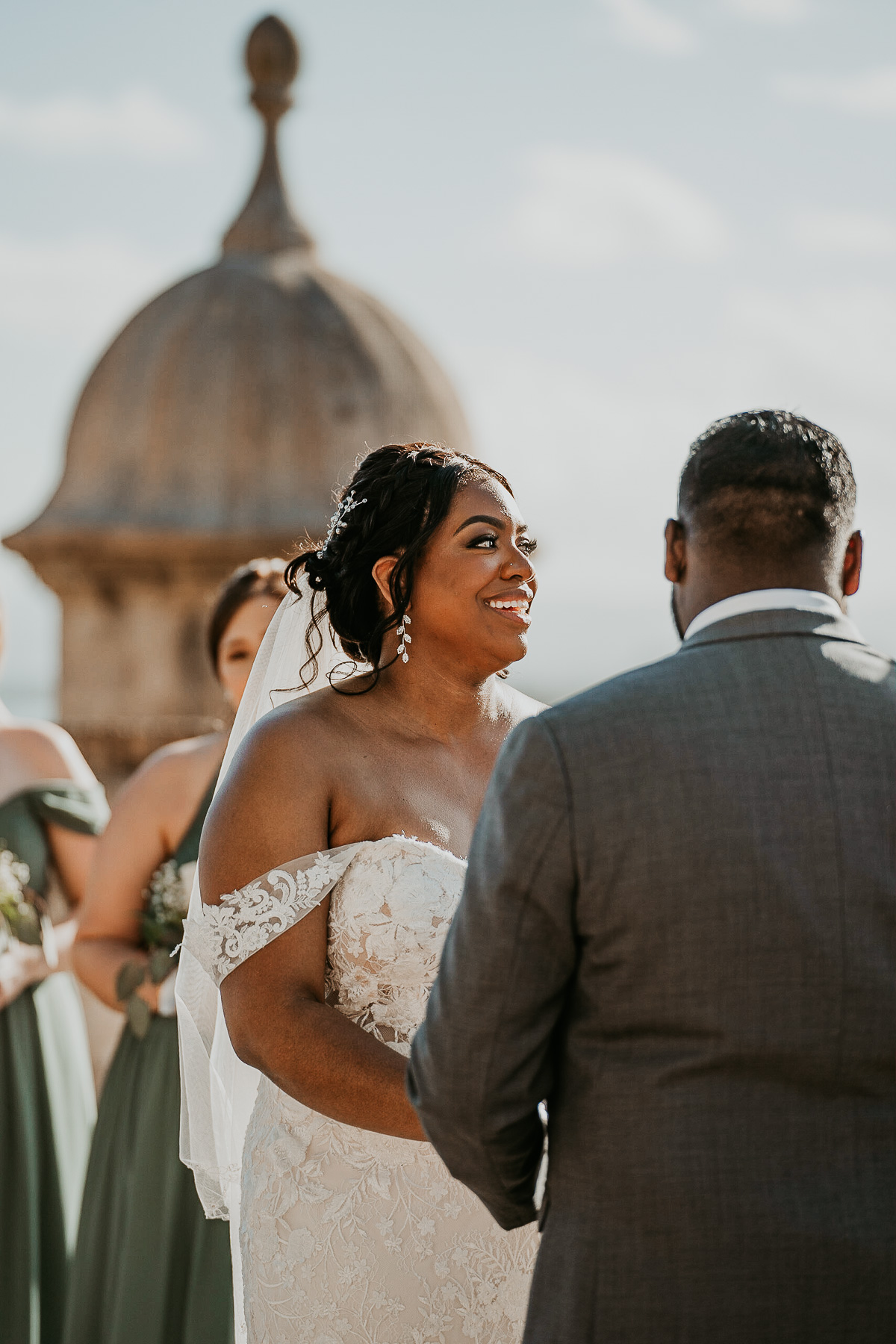 Wedding ceremony at La Rogativa Old San Juan