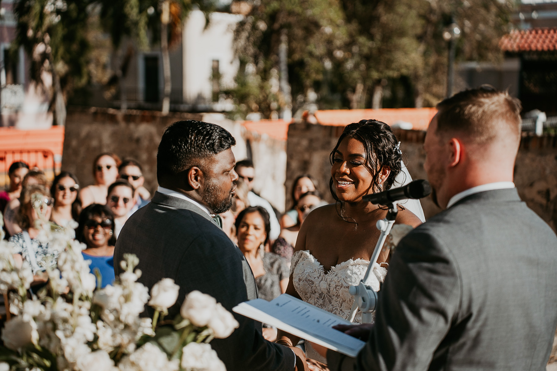 Wedding ceremony at La Rogativa Old San Juan