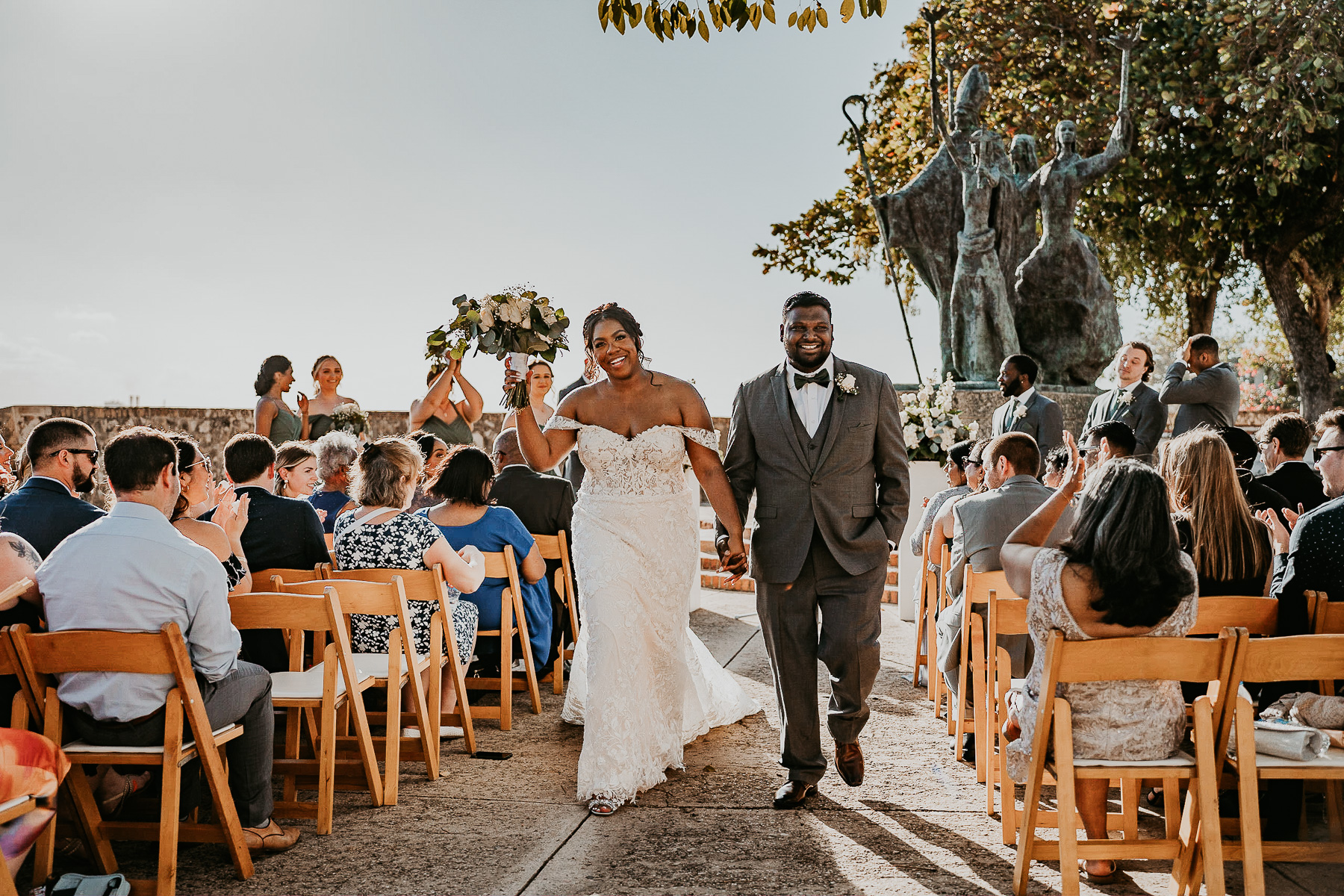 Wedding ceremony at La Rogativa Old San Juan