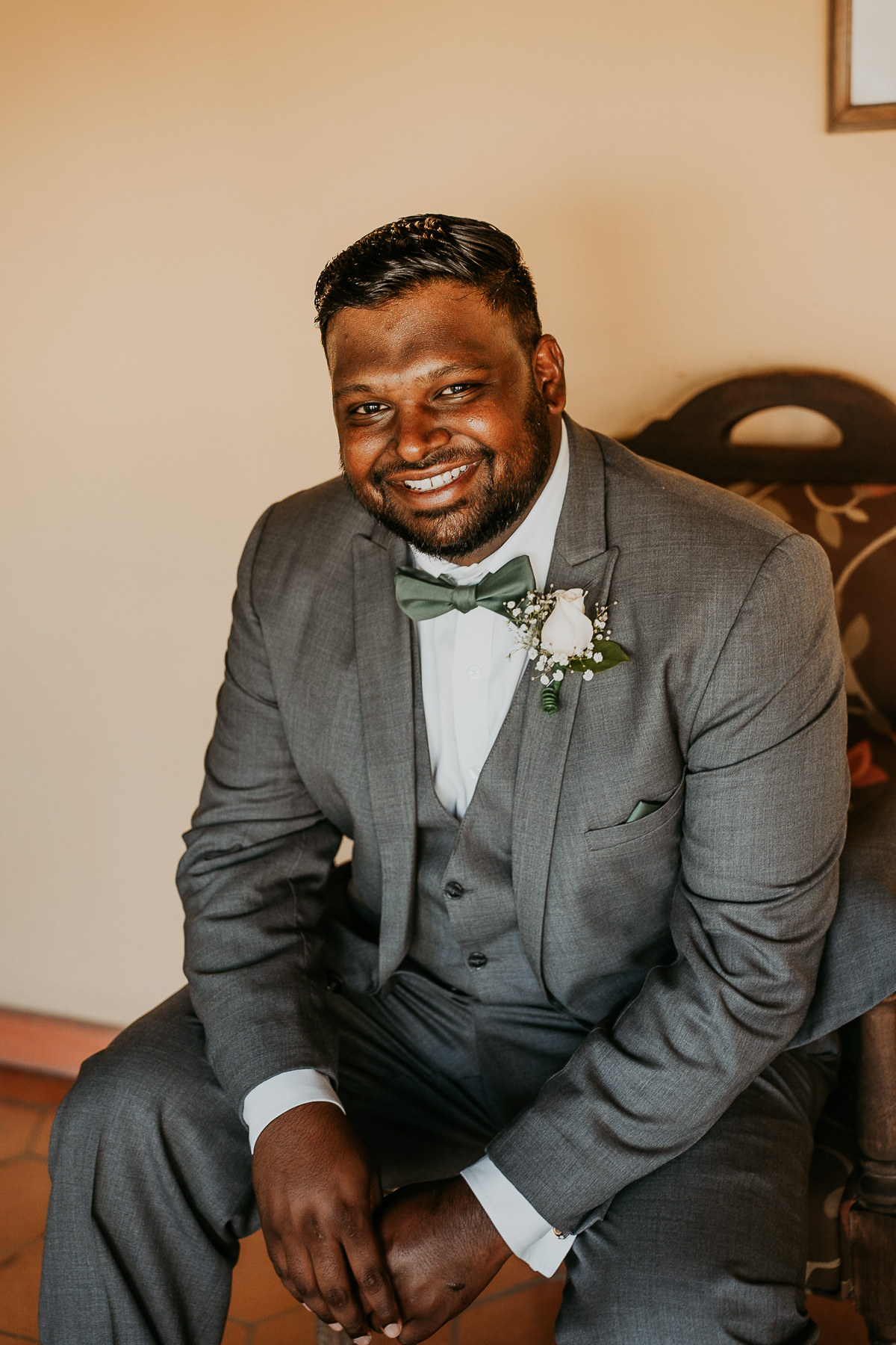 Groom at El Convento Wedding in Old San Juan