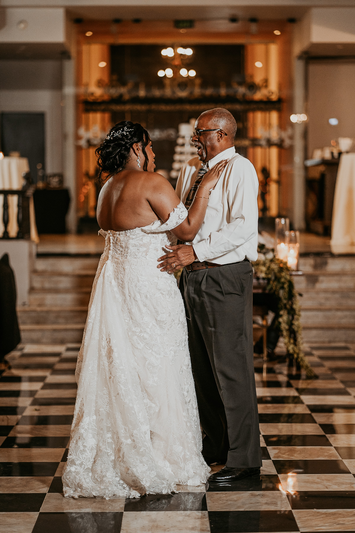 First dance with dad at Hotel El Convento