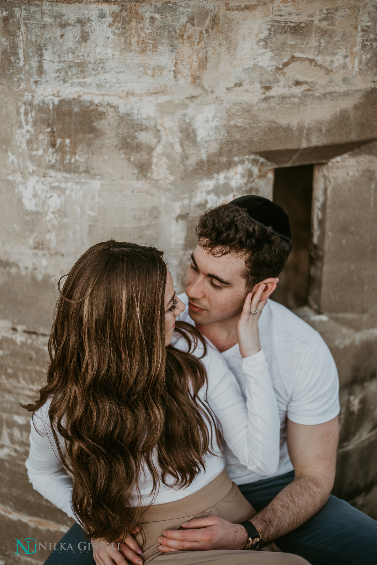 Jewish Couple at Old San Juan Engagement Session