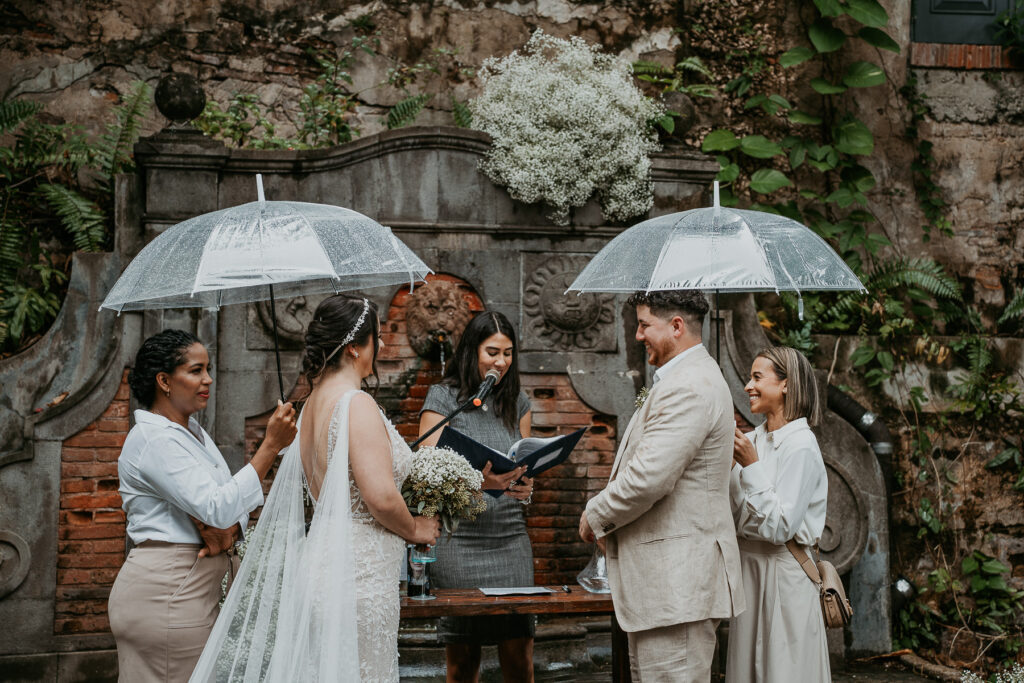 Rainy Day Wedding at Museo Casa Blanca in Old San Juan