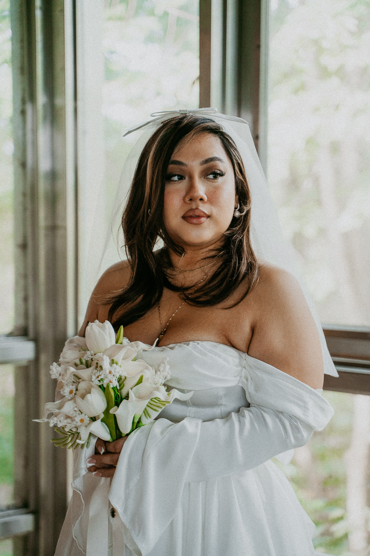 Bride portrait at Dos Aguas Elopement.