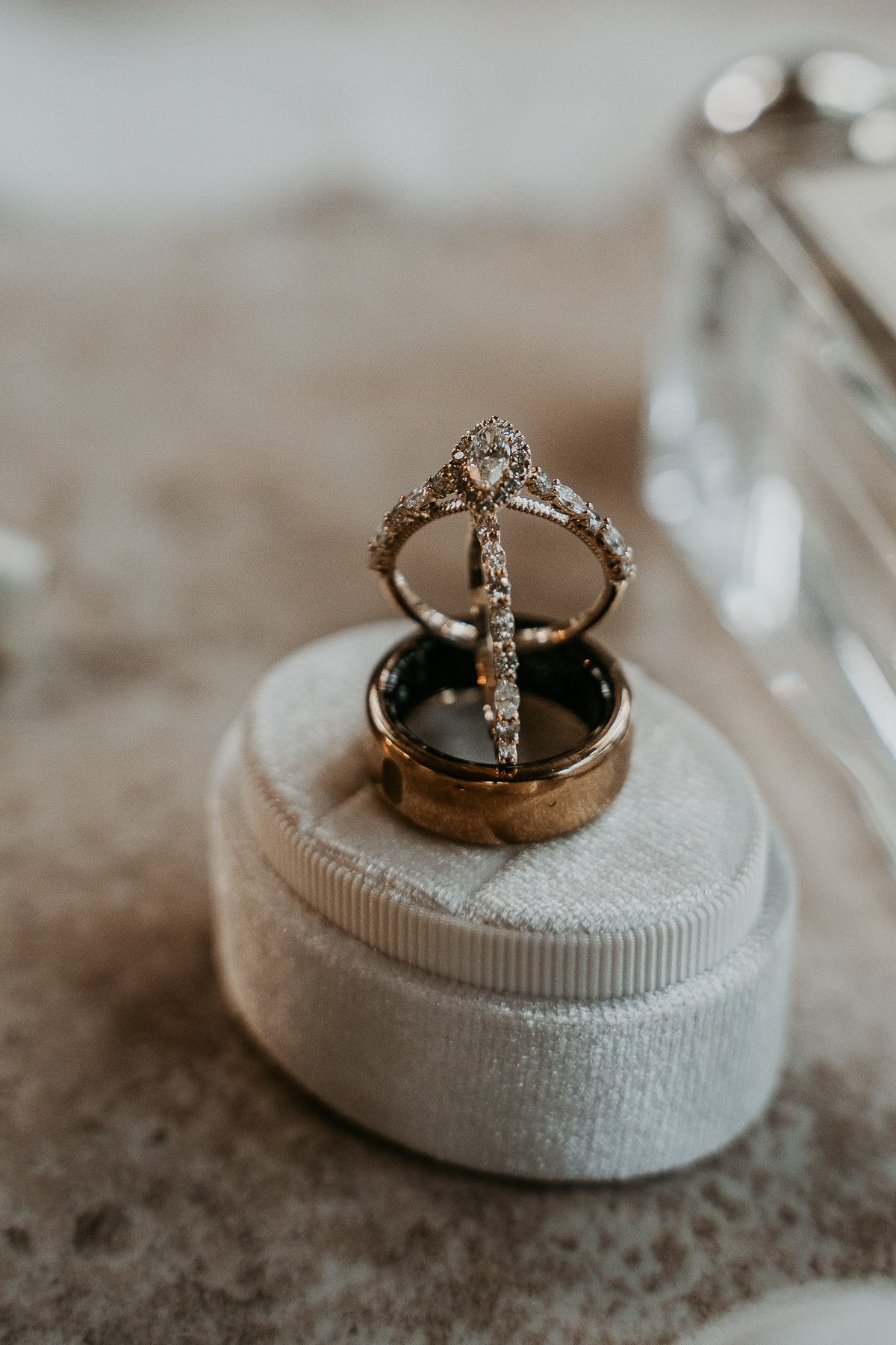 Wedding rings Elopement at Dos Aguas in Puerto Rico.