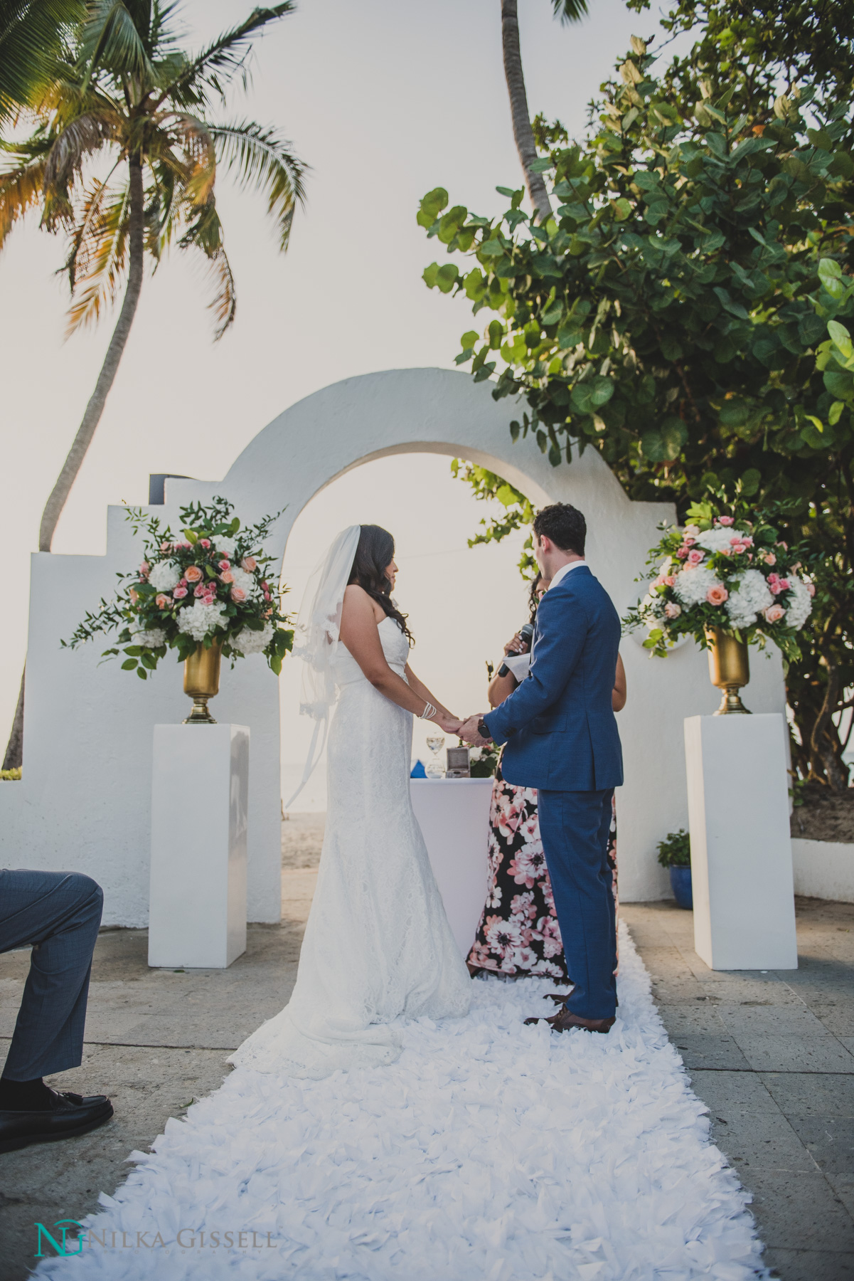 El San Juan Hotel Aquarelle on the Beach Wedding