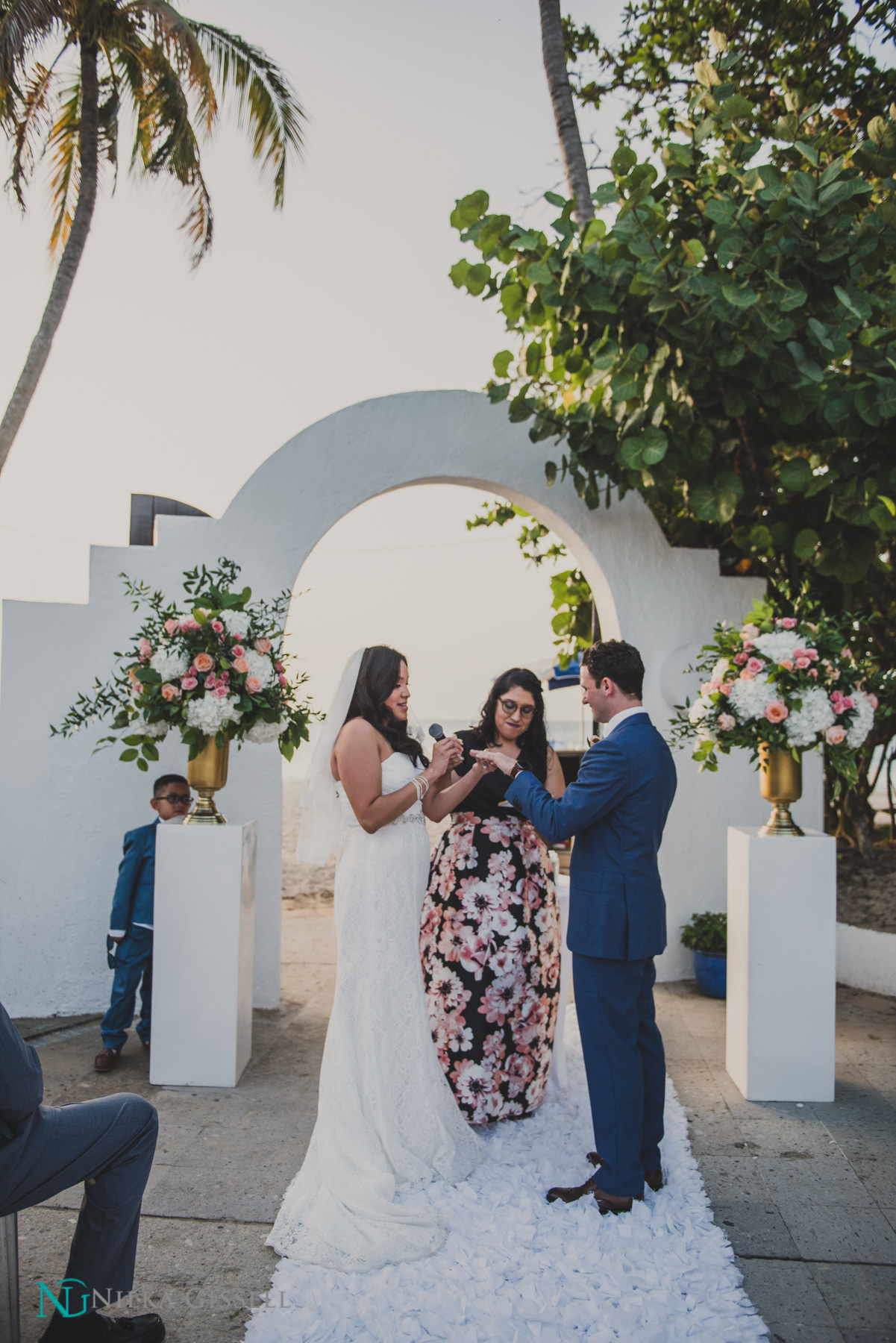 El San Juan Hotel Aquarelle on the Beach Wedding