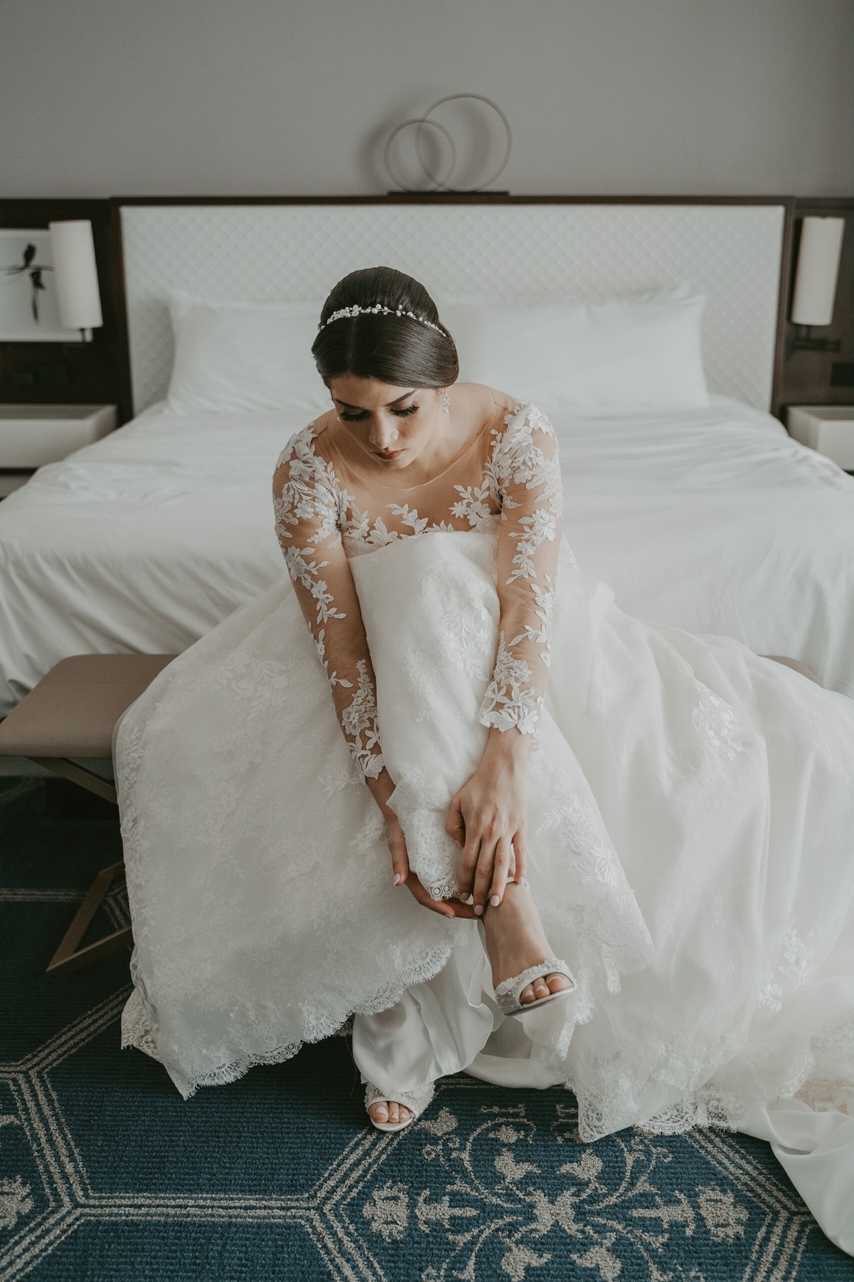 Bride at Fairmont El San Juan Hotel