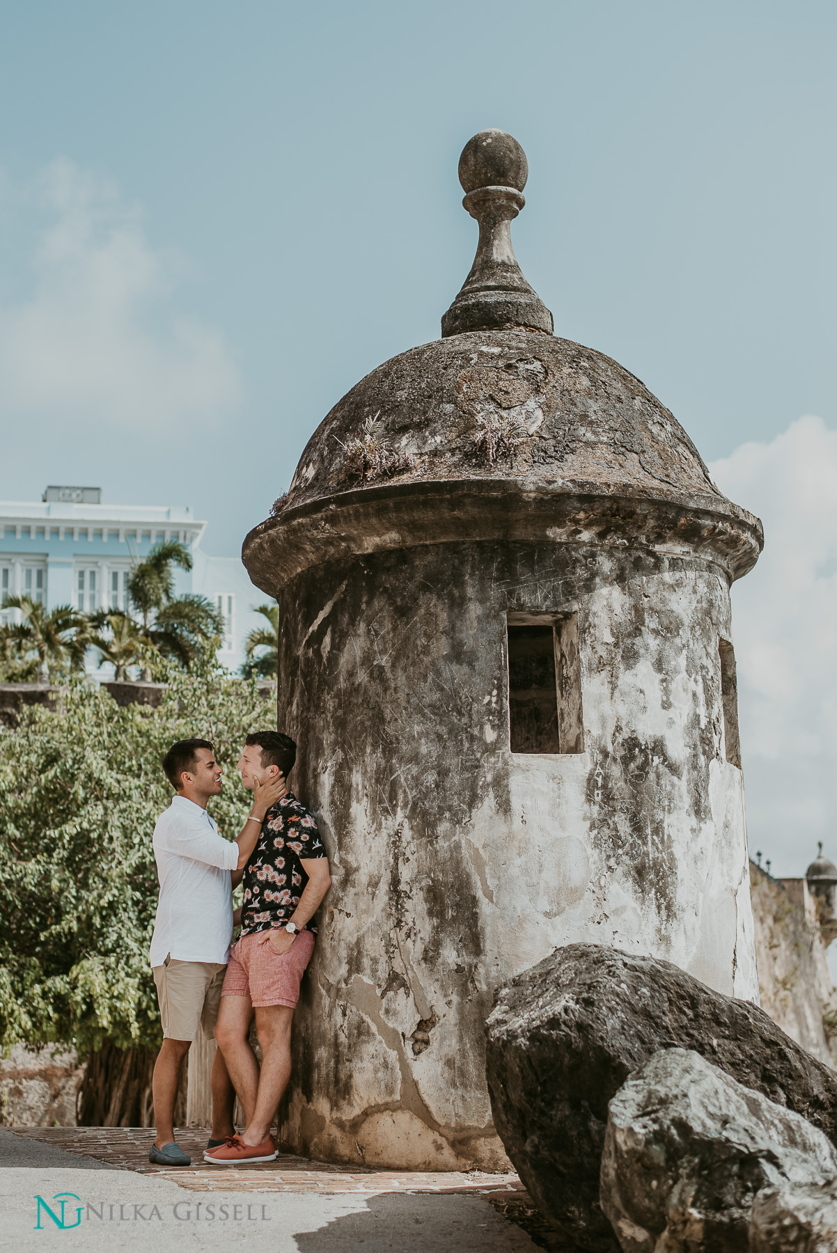 Gay Same Sex Old San Juan Engagement Session