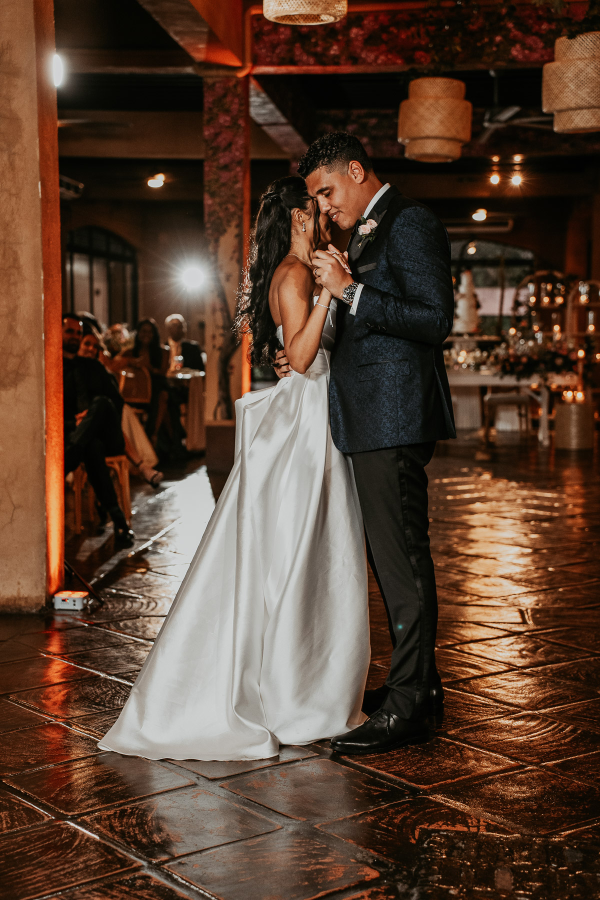 First dance inside Hacienda Campo Rico main ballroom.