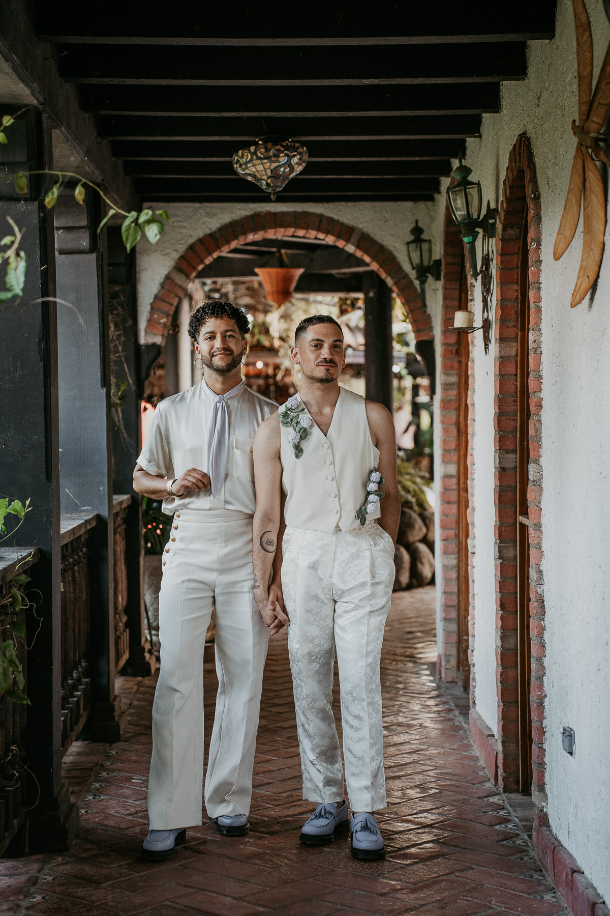 LGBTQ Couple at Hacienda Siesta Alegre wedding