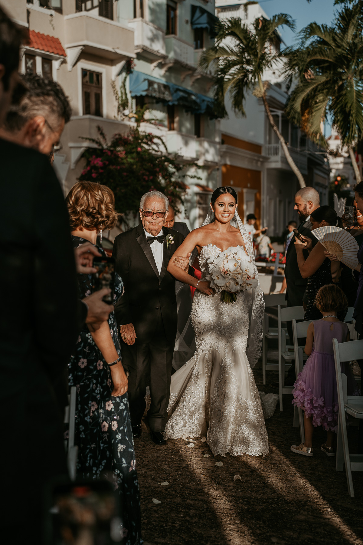 Beautiful ceremony at La Rogativa.