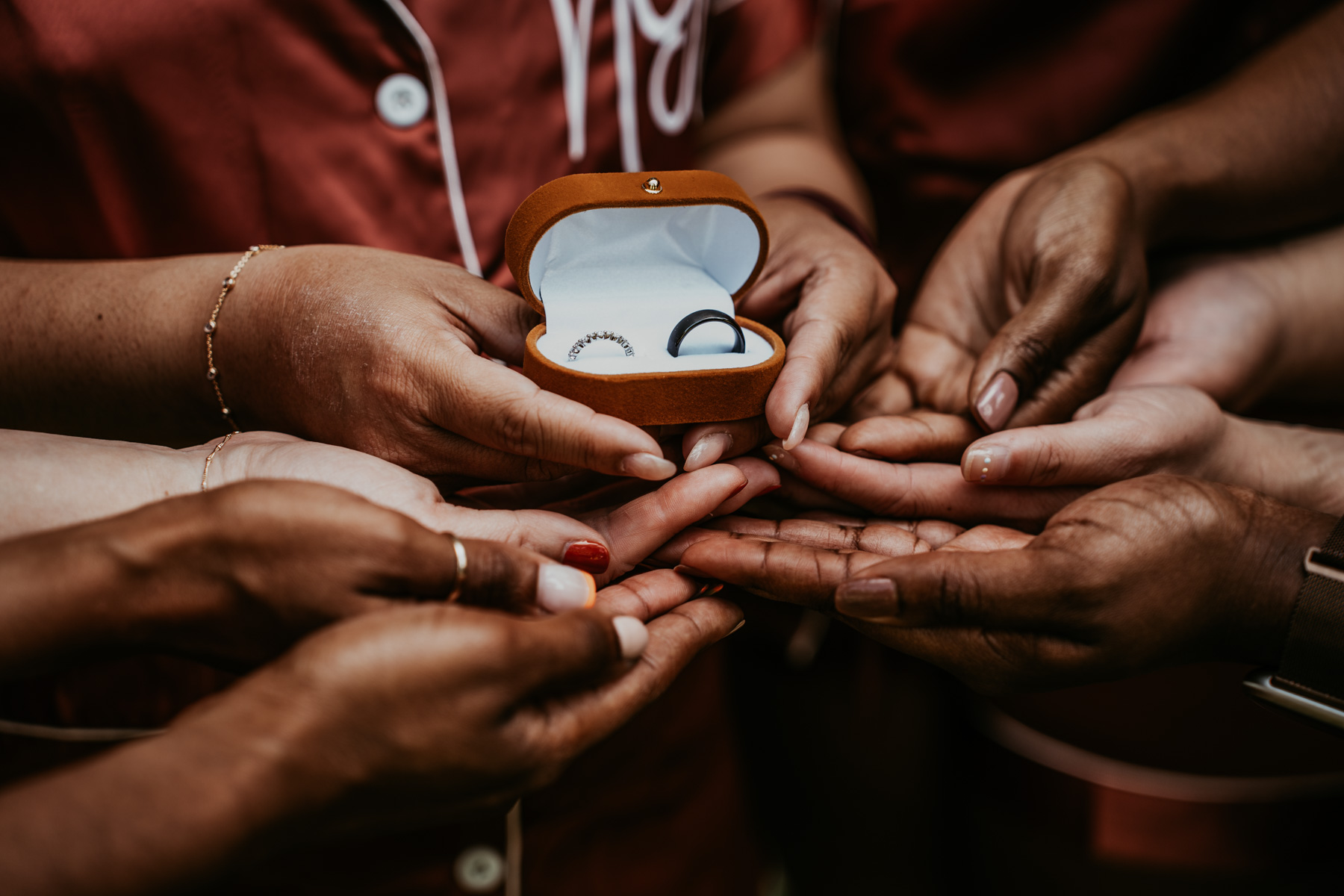 Blessing of the rings at Hacienda Siesta Alegre Wedding.