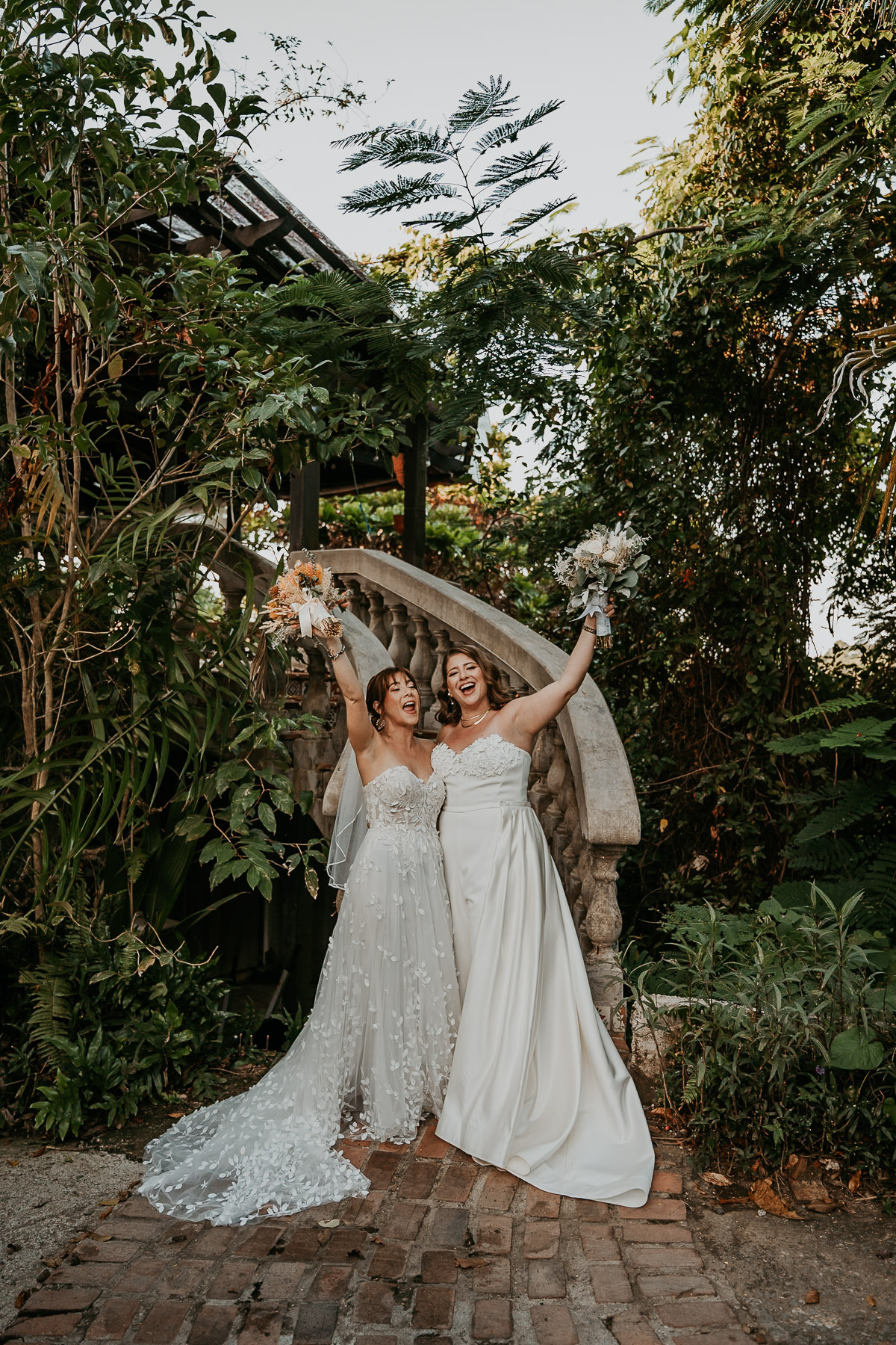 Lesbian Wedding at Hacienda Siesta Alegre, Puerto Rico 