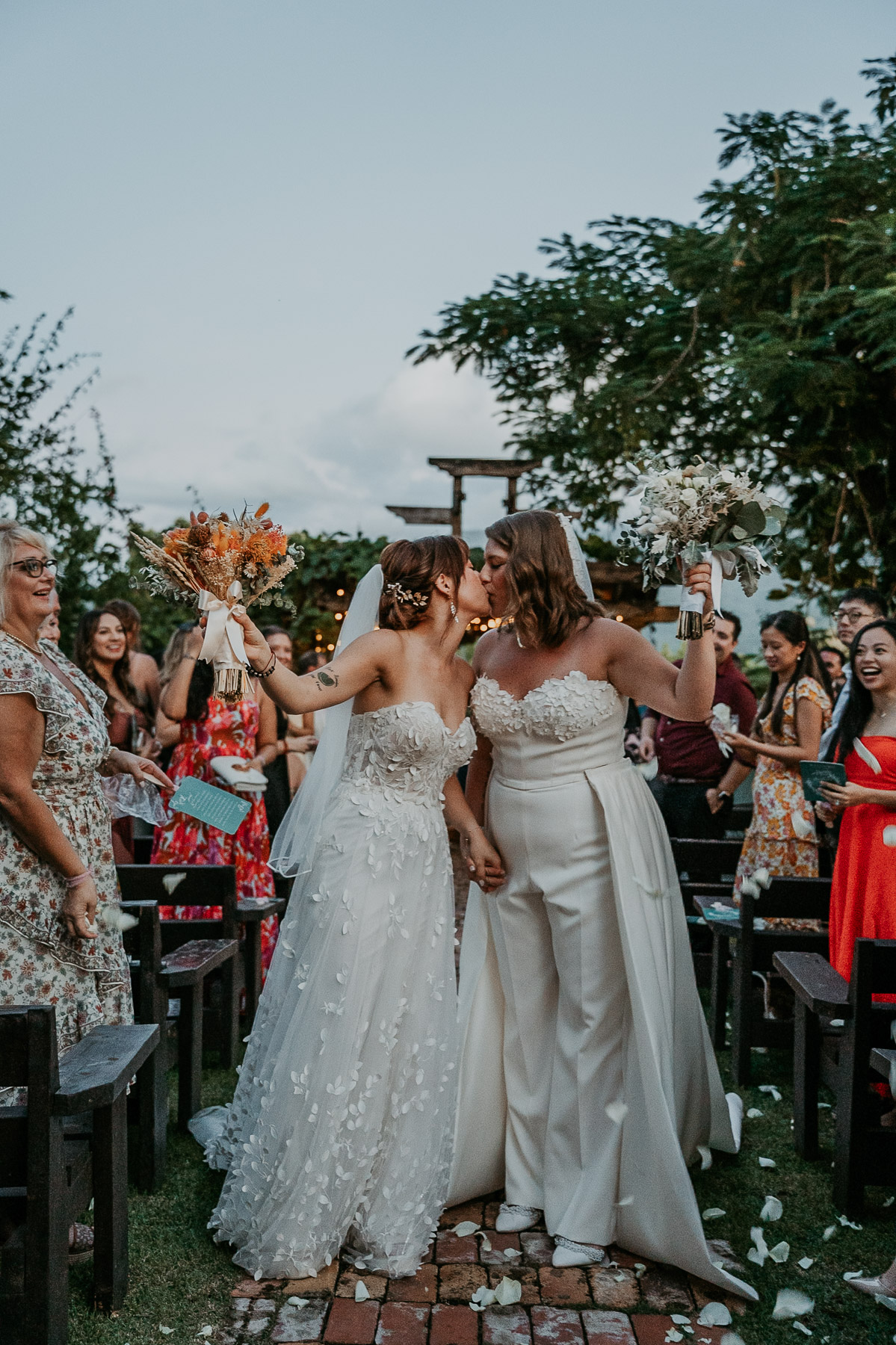 Lesbian Wedding at Hacienda Siesta Alegre, Puerto Rico 