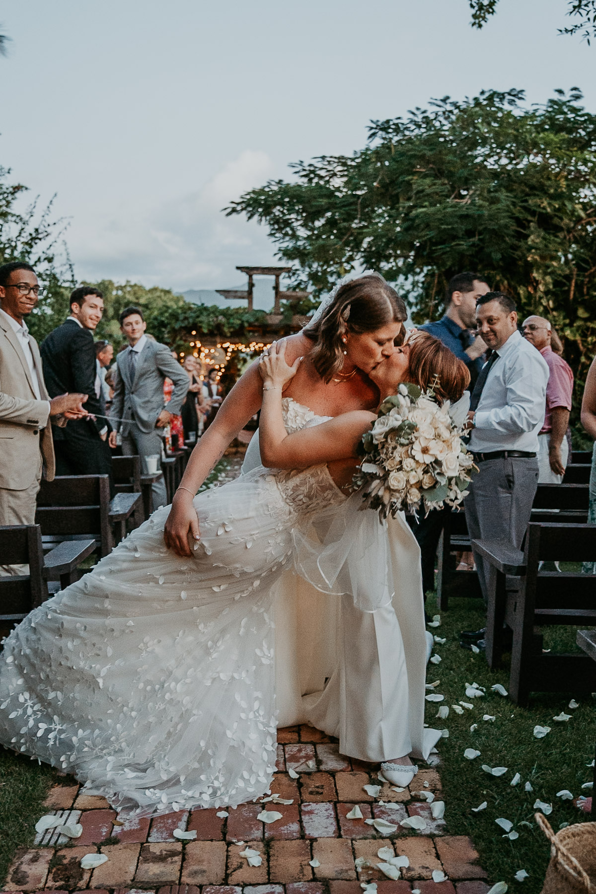 Lesbian Wedding at Hacienda Siesta Alegre, Puerto Rico 