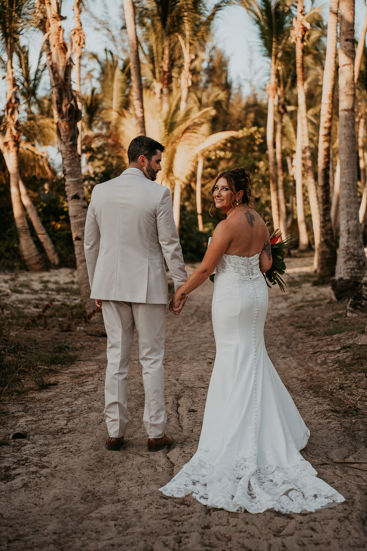 Couple portraits during a Marriot Isla Verde Beach Resort Wedding