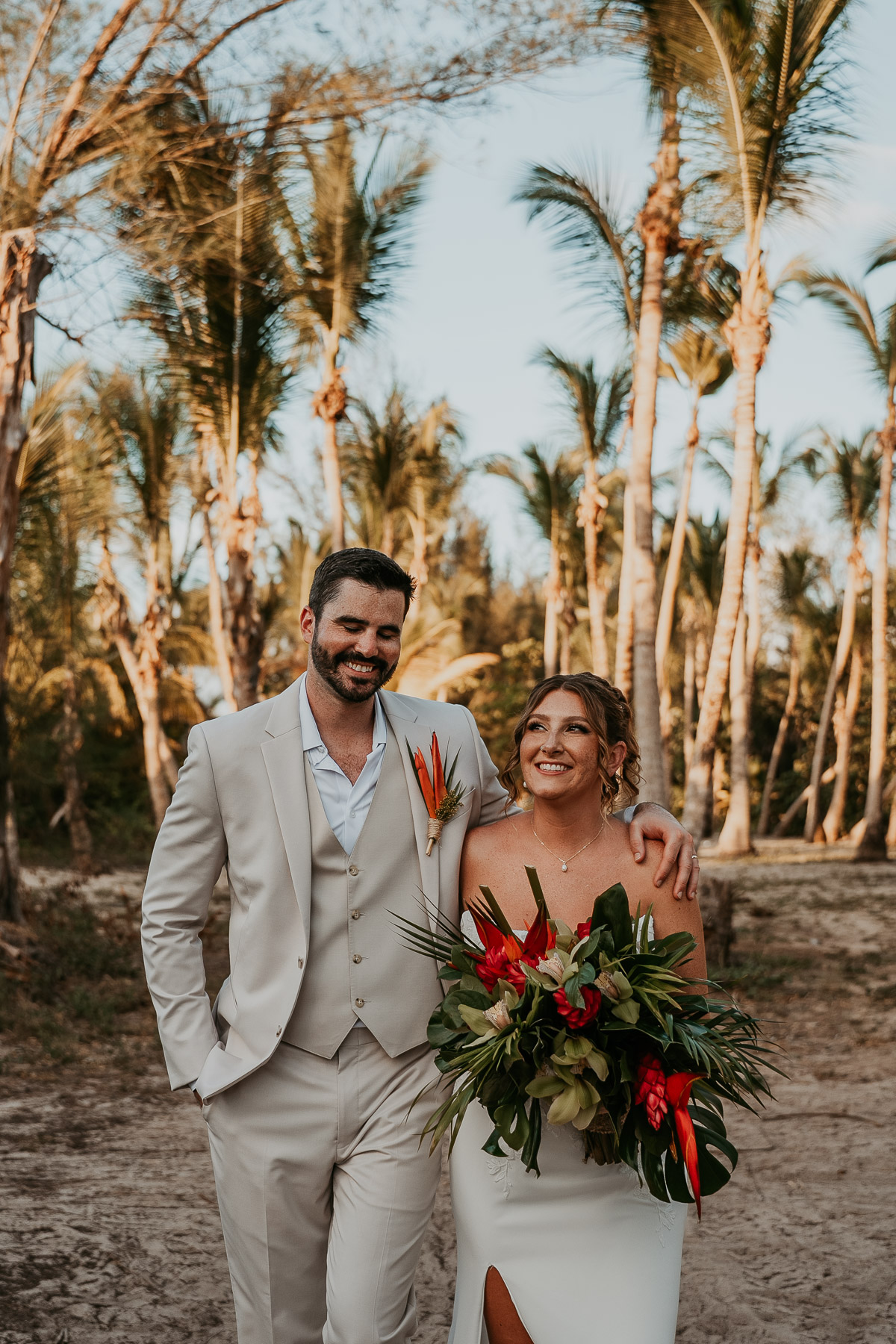 Recently married couple portrait session