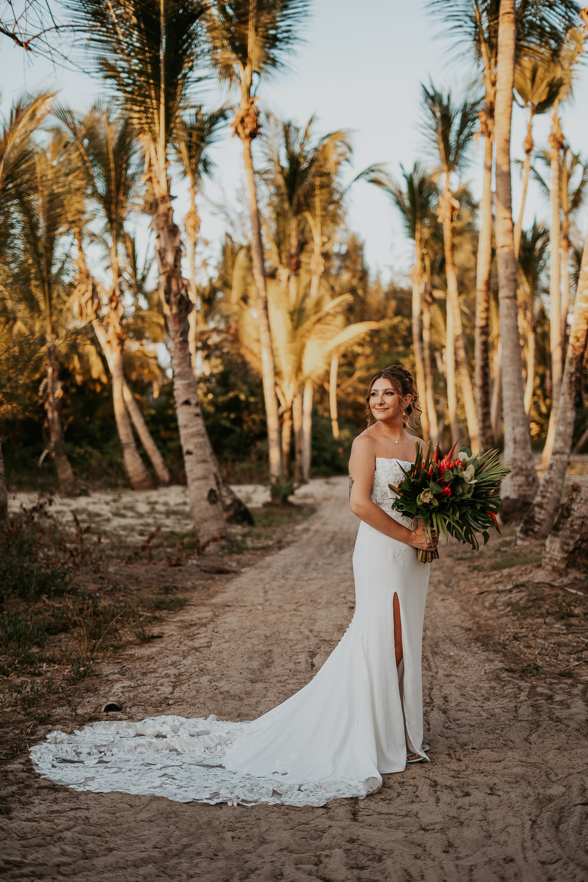 Bride's wedding portrait full gown