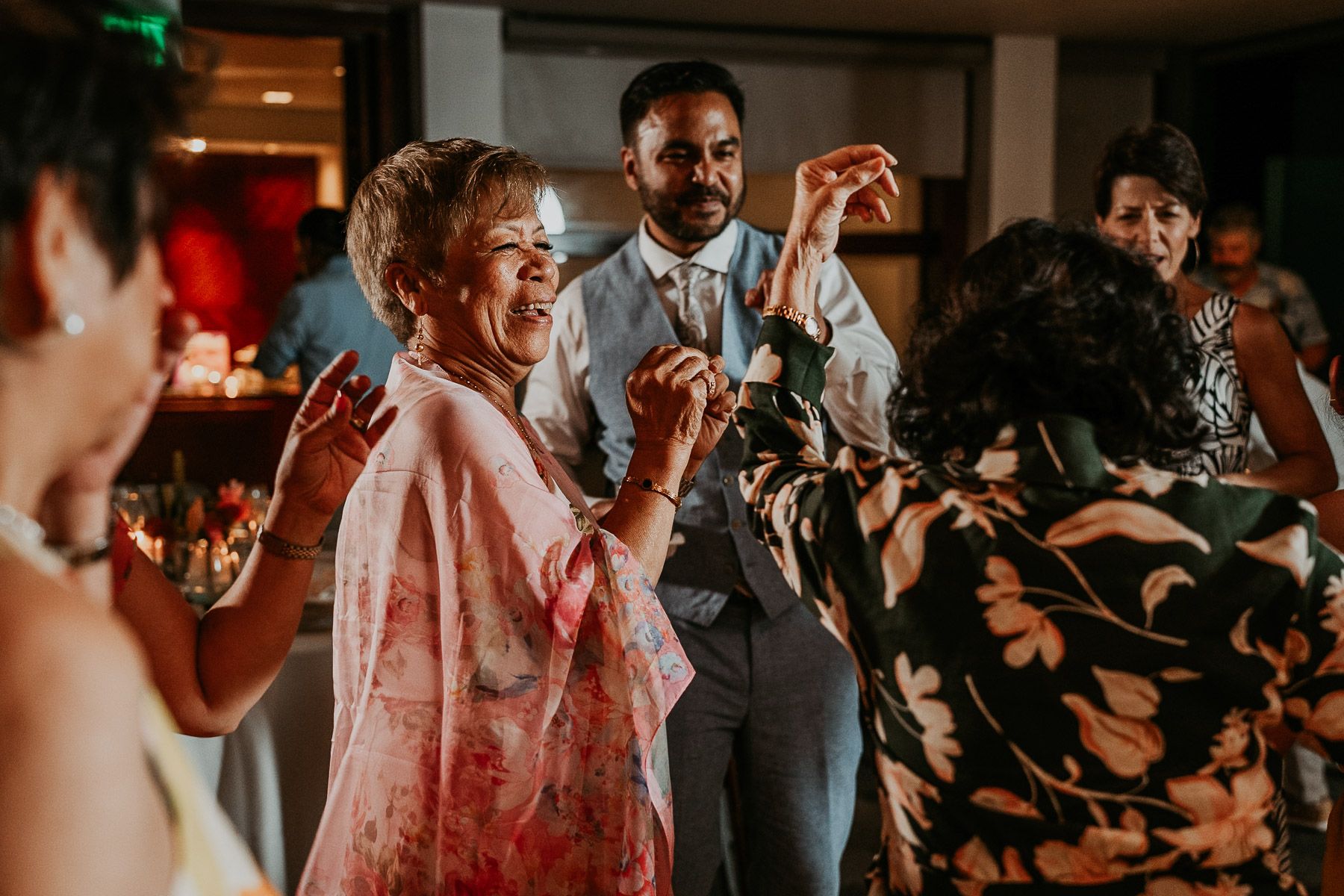 Multicultural La Concha Wedding Puerto Rico.