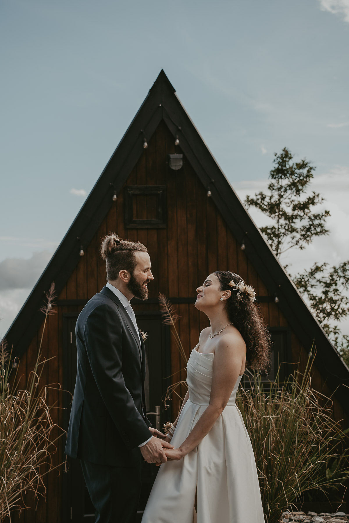 Couple laughing together during their Puerto Rico Elopement.