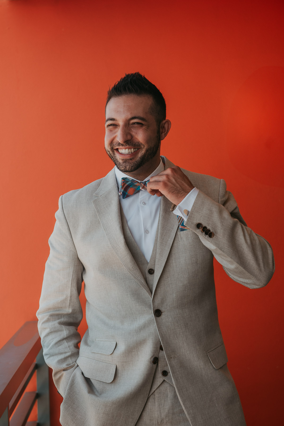 Groom getting ready at La Concha Resort