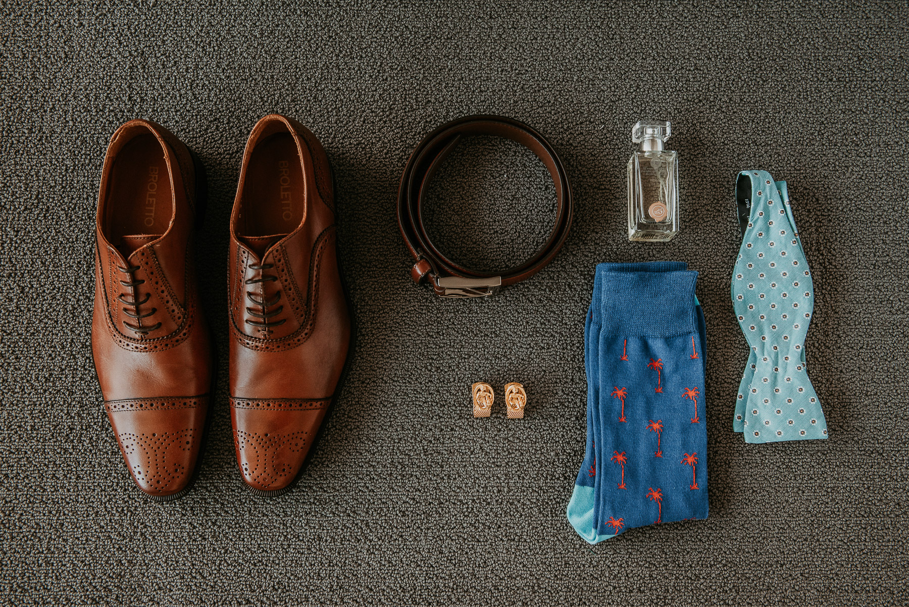 Groom getting ready at La Concha Resort