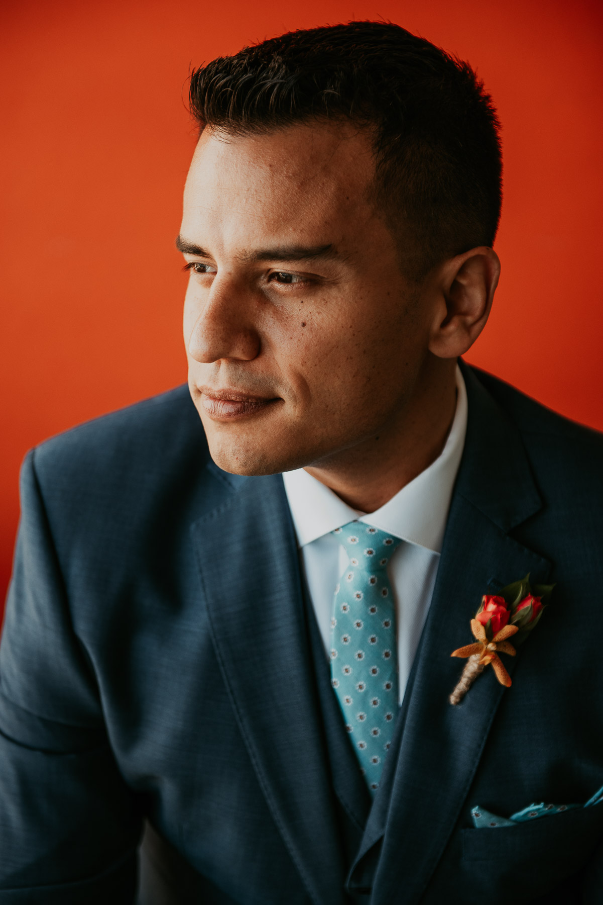 Groom getting ready at La Concha Resort